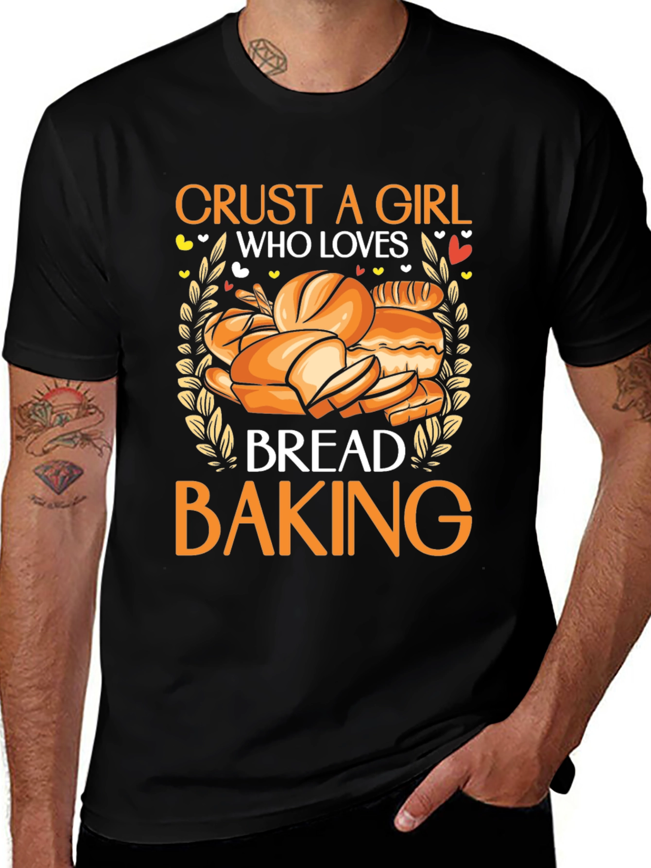 Variant 14 of Crust a Girl Who Loves Bread Baking T-Shirt