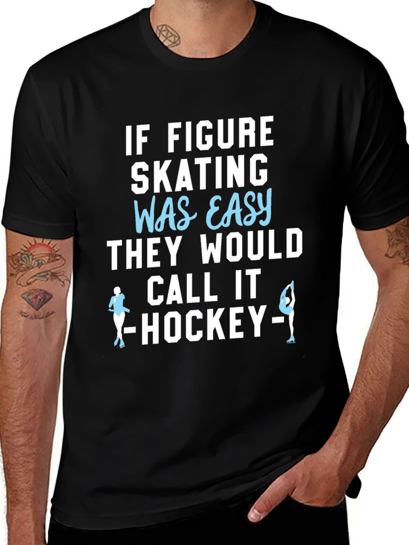 Figure Skating T-Shirt - Easy Hockey Funny Tee