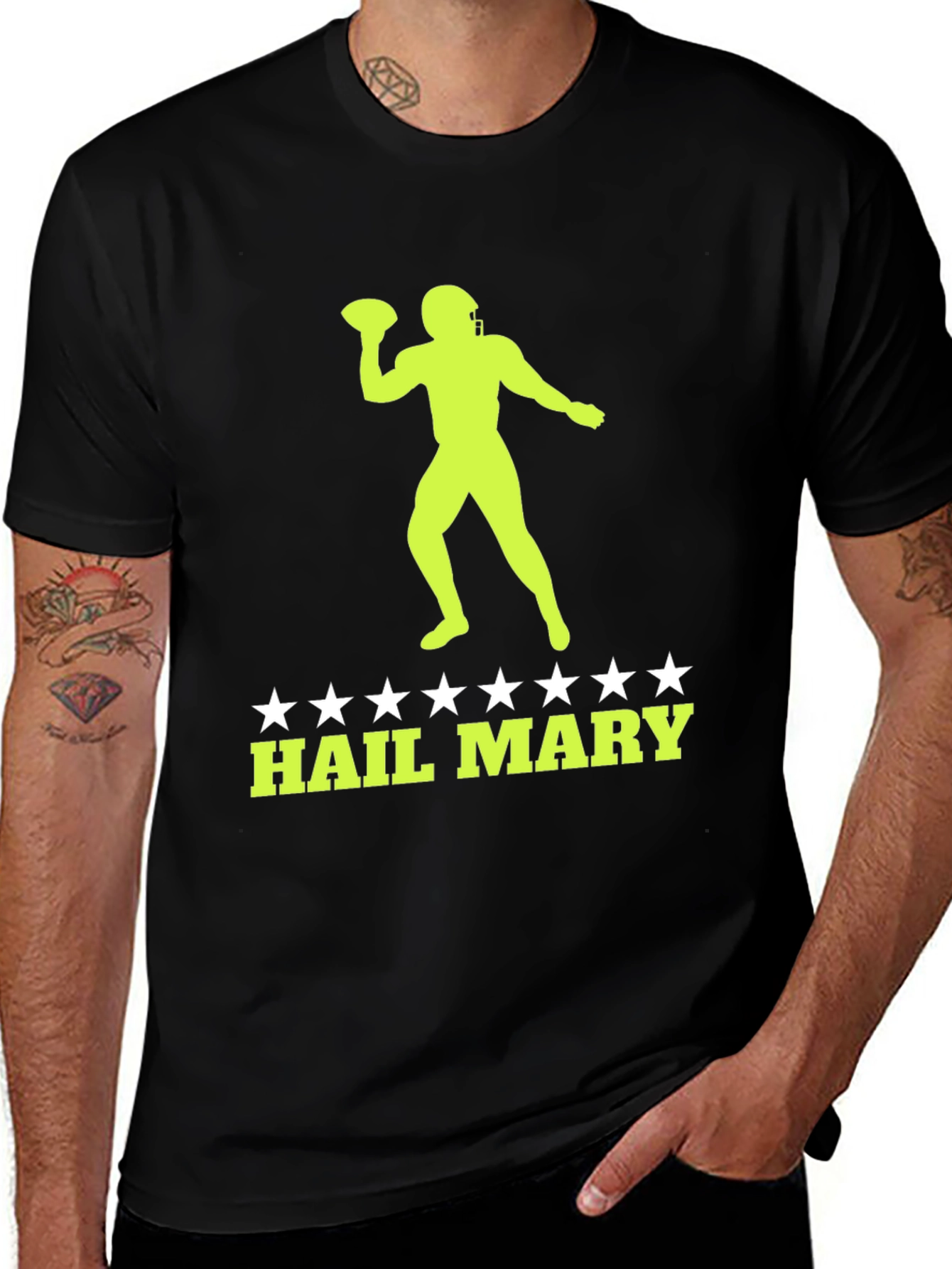 Variant 2 of Hail Mary Football T-Shirt - Graphic Tee
