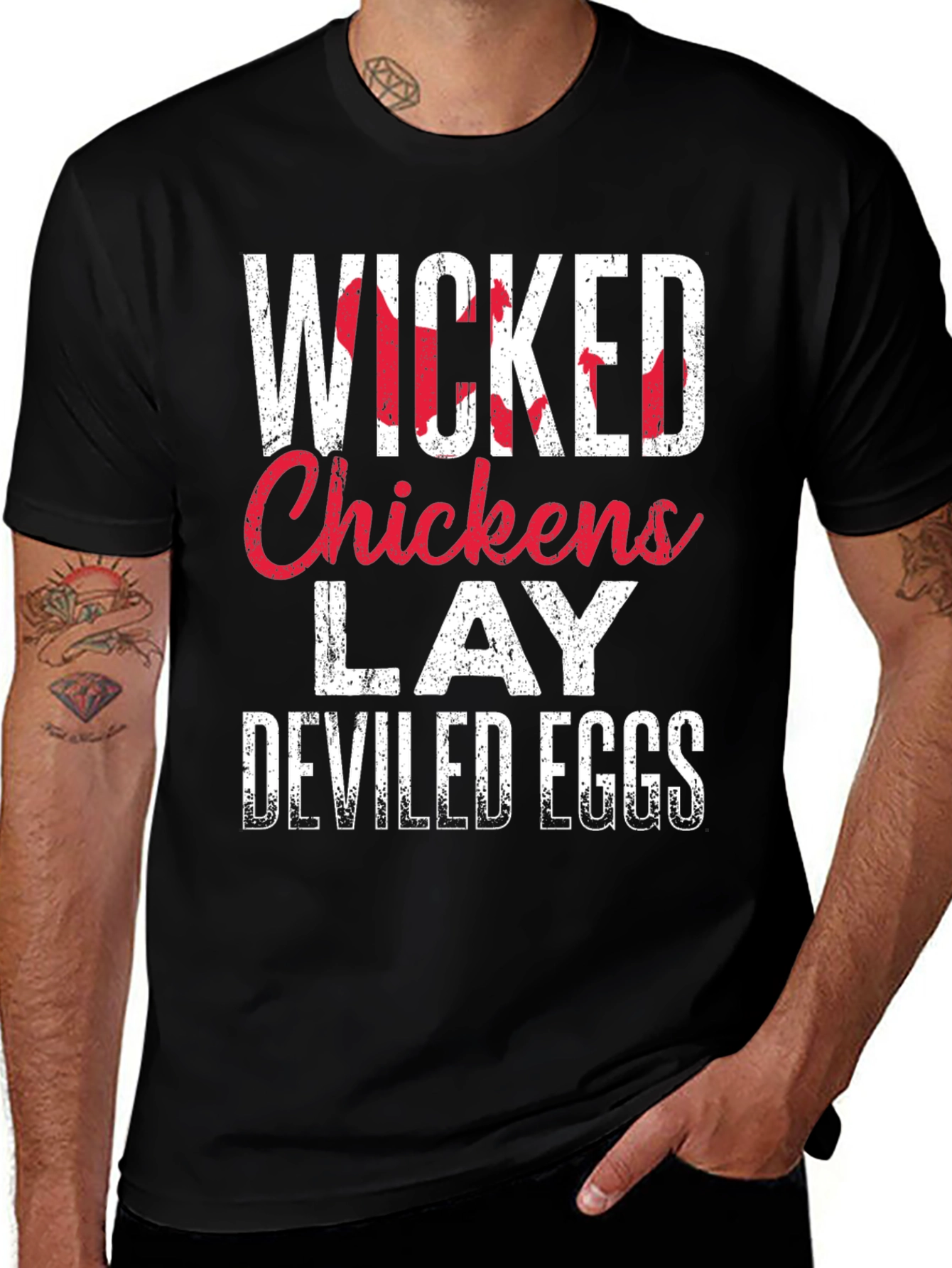 Variant 24 of Wicked Chickens Lay Deviled Eggs T-Shirt