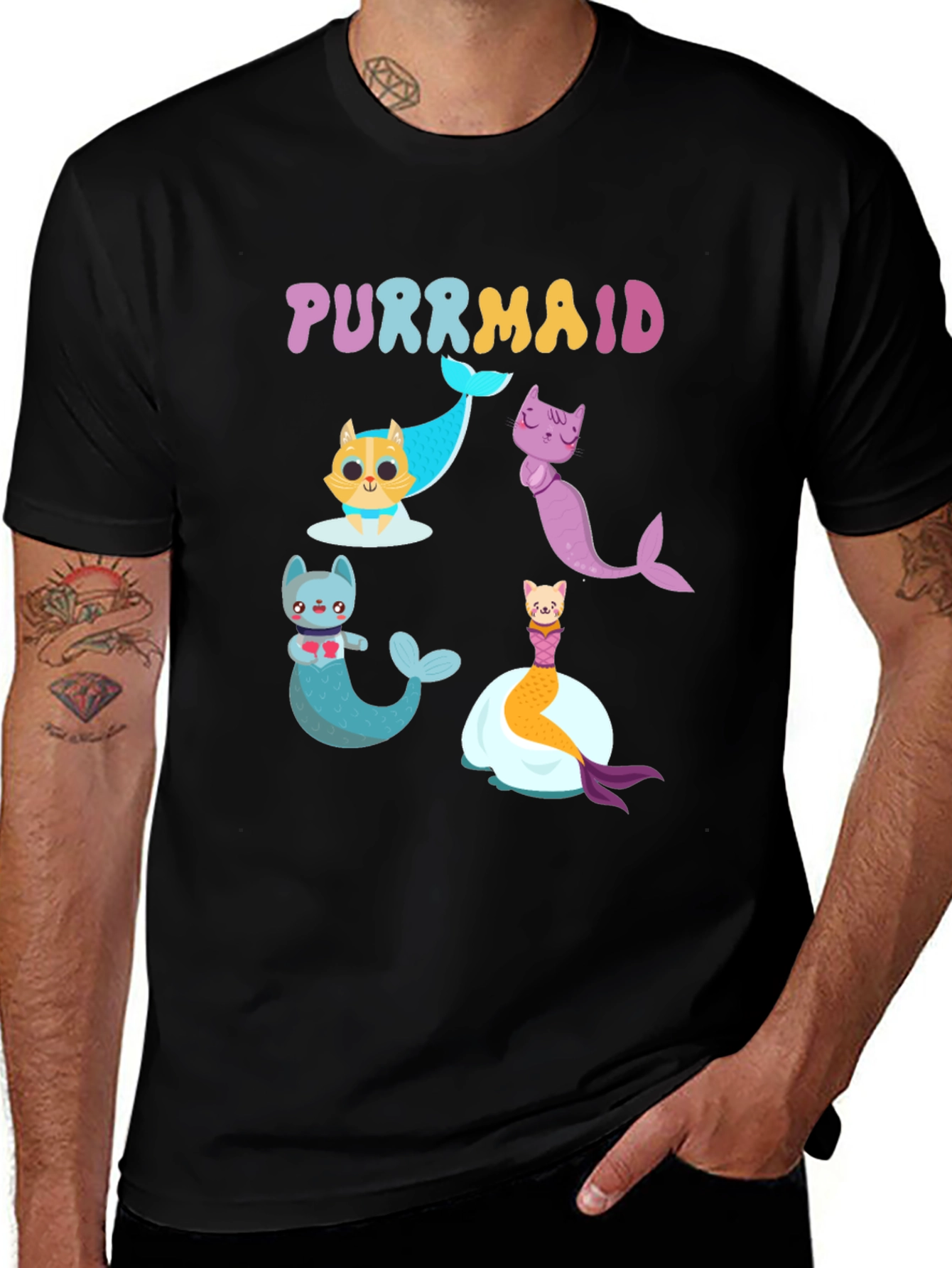 Variant 8 of Purrmaid Cat T-Shirt