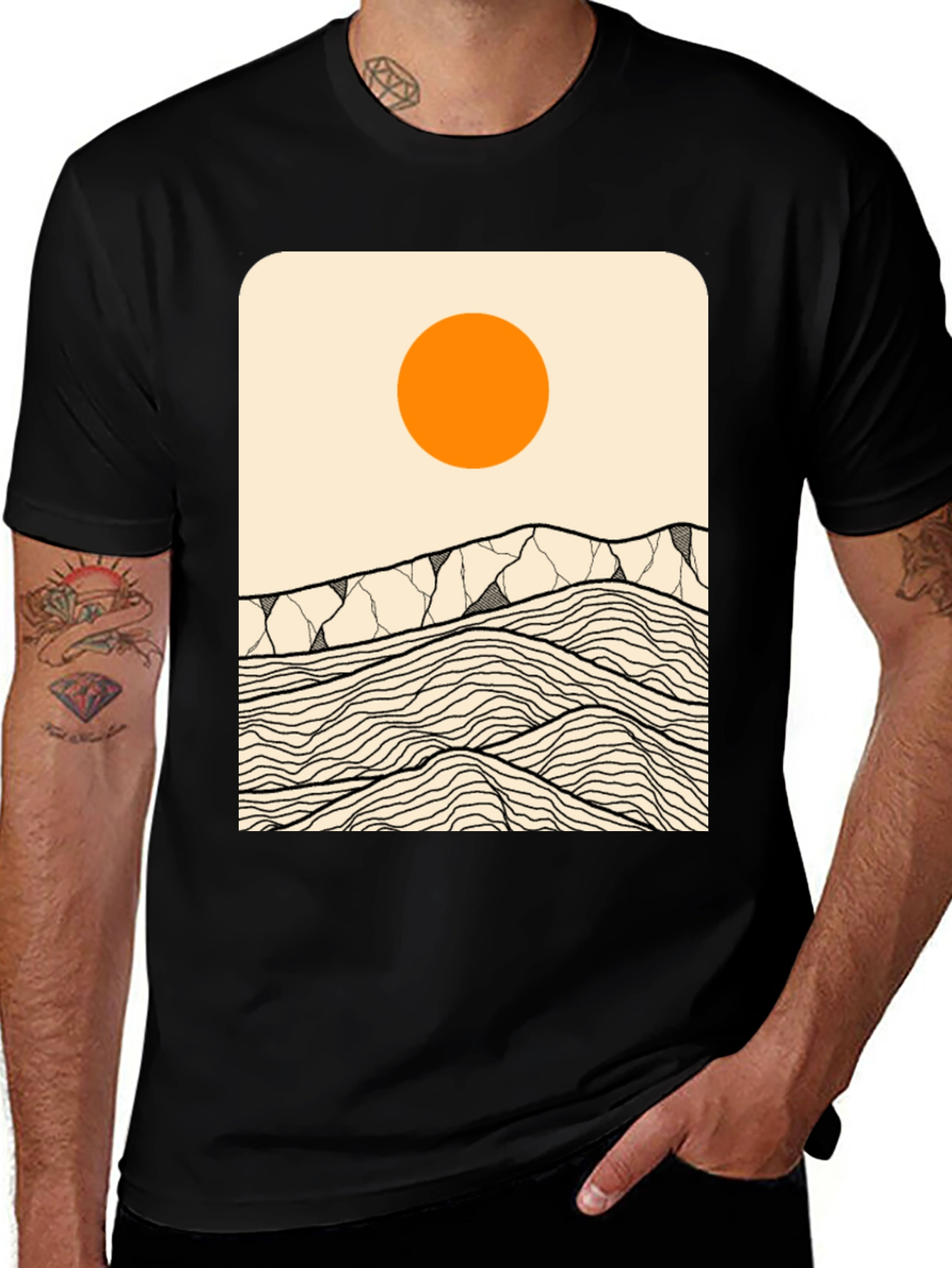 Variant 24 of Abstract Mountainscape T-Shirt