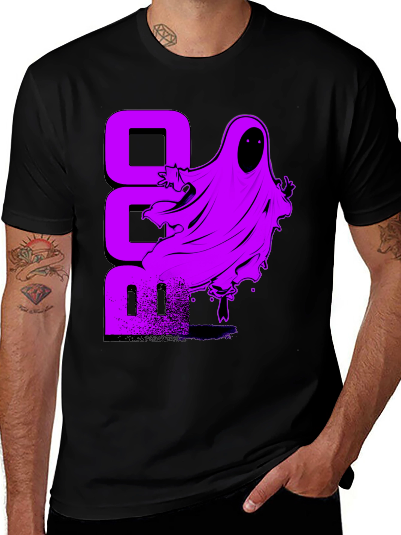 Variant 20 of Spooky Ghost T-Shirt - Halloween Boo Tee