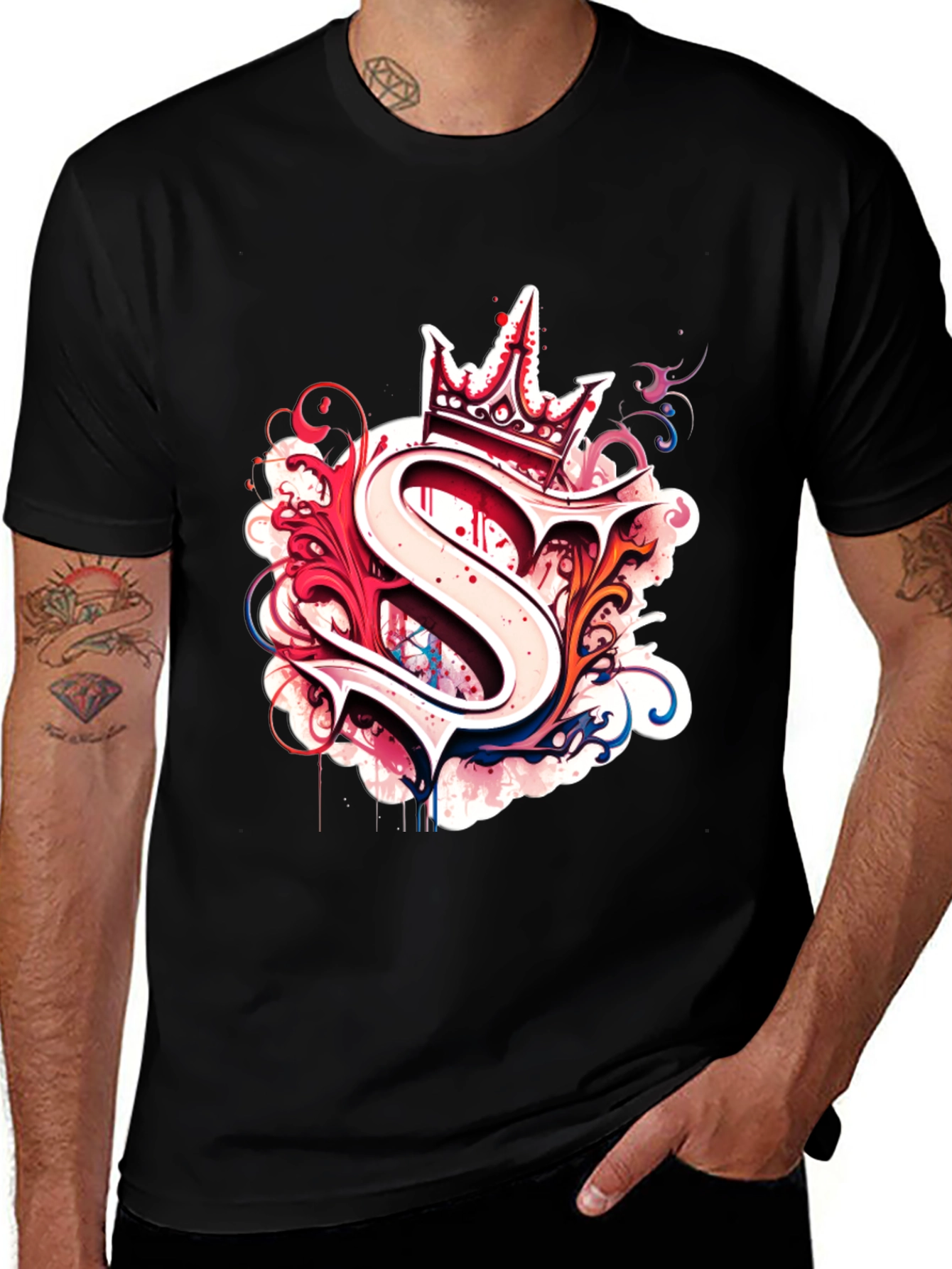 Crown S Graphic T-Shirt - Modern Streetwear