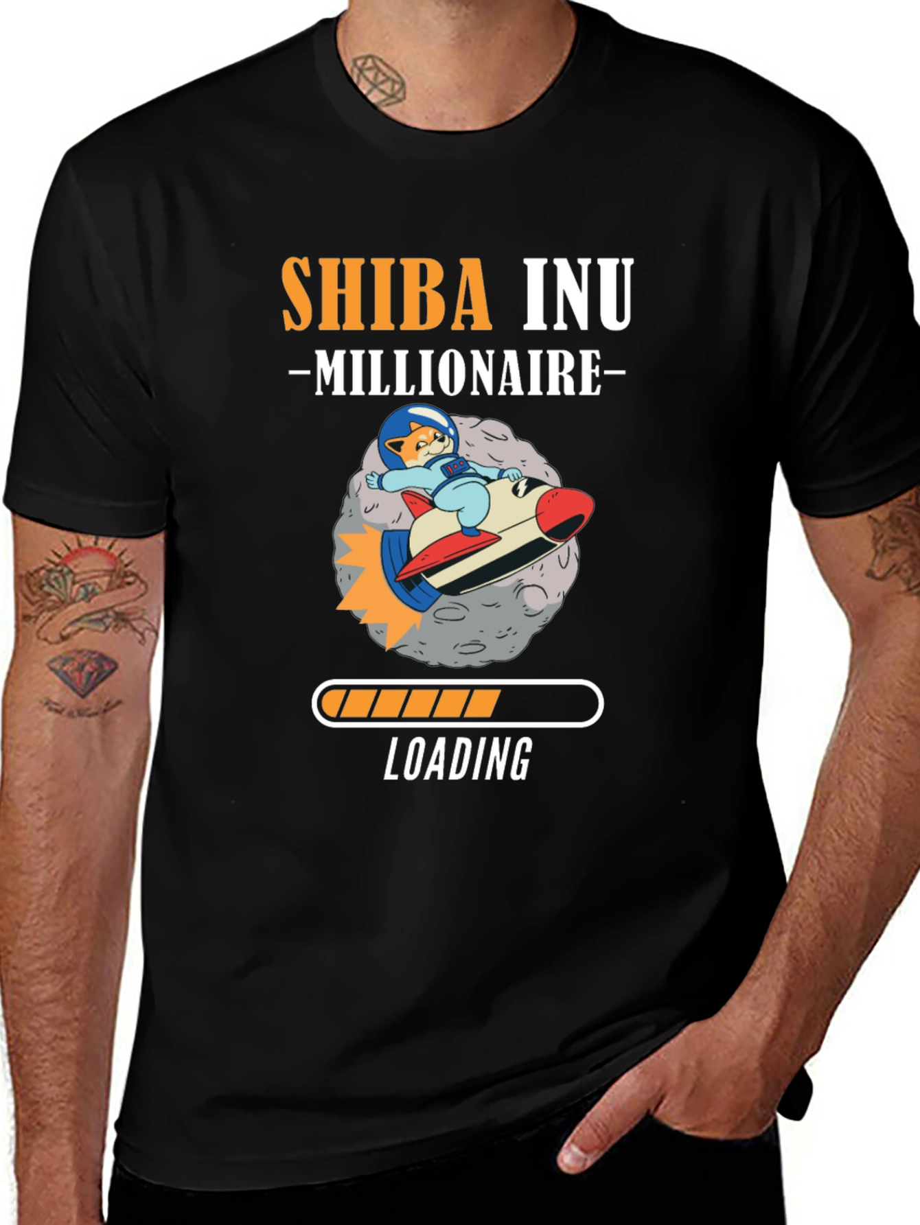 Shiba Inu Millionaire Loading T-Shirt