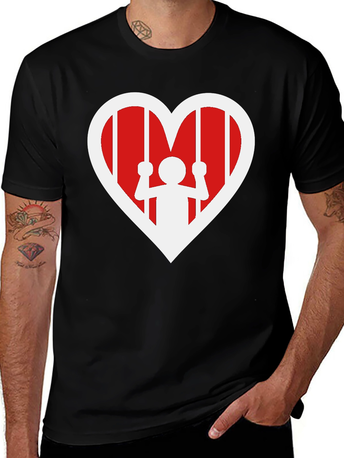 Variant 6 of Heart Jail T-Shirt - Freedom in Love