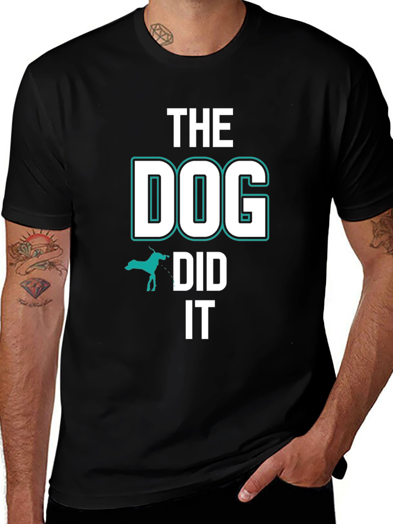 Variant 6 of The Dog Did It T-Shirt - Funny Pet Owner Tee