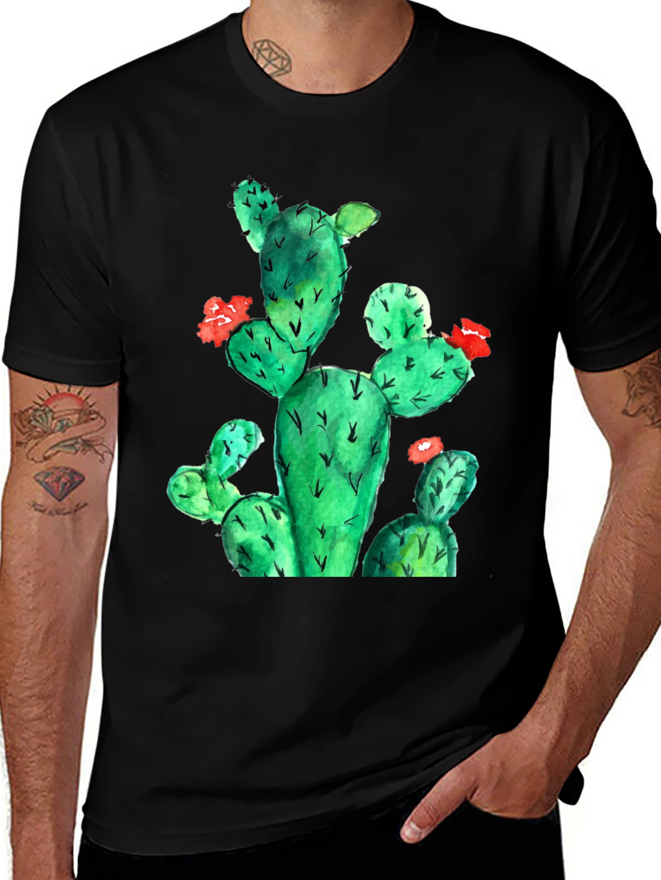 Cactus Flower Graphic Tee