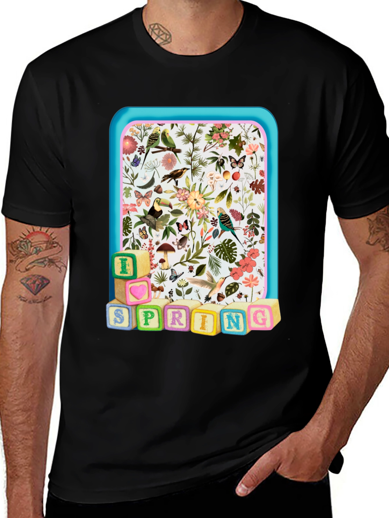Variant 5 of Spring Blocks Nature Graphic T-Shirt