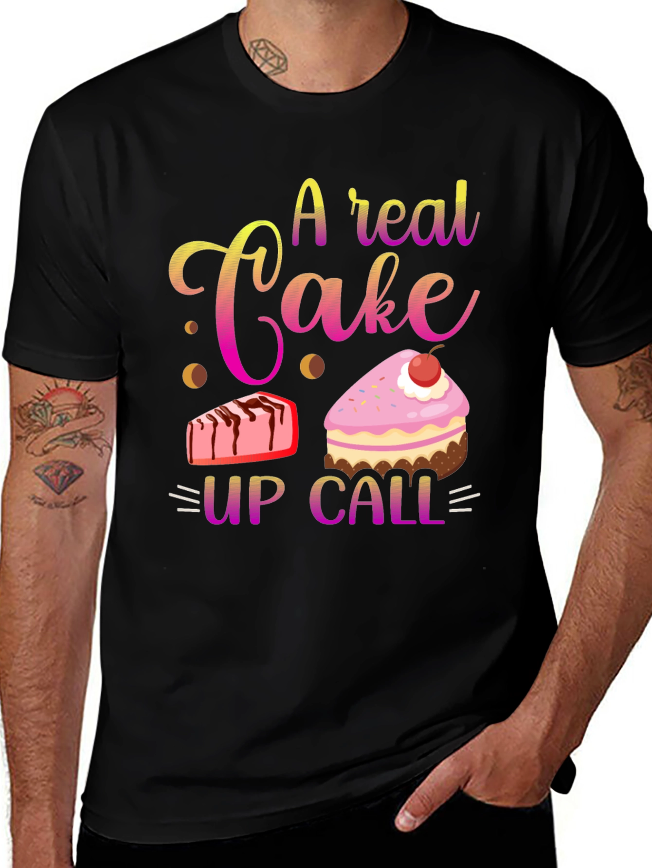 Variant 29 of Funny Cake Lover T-Shirt - A Real Cake Up Call