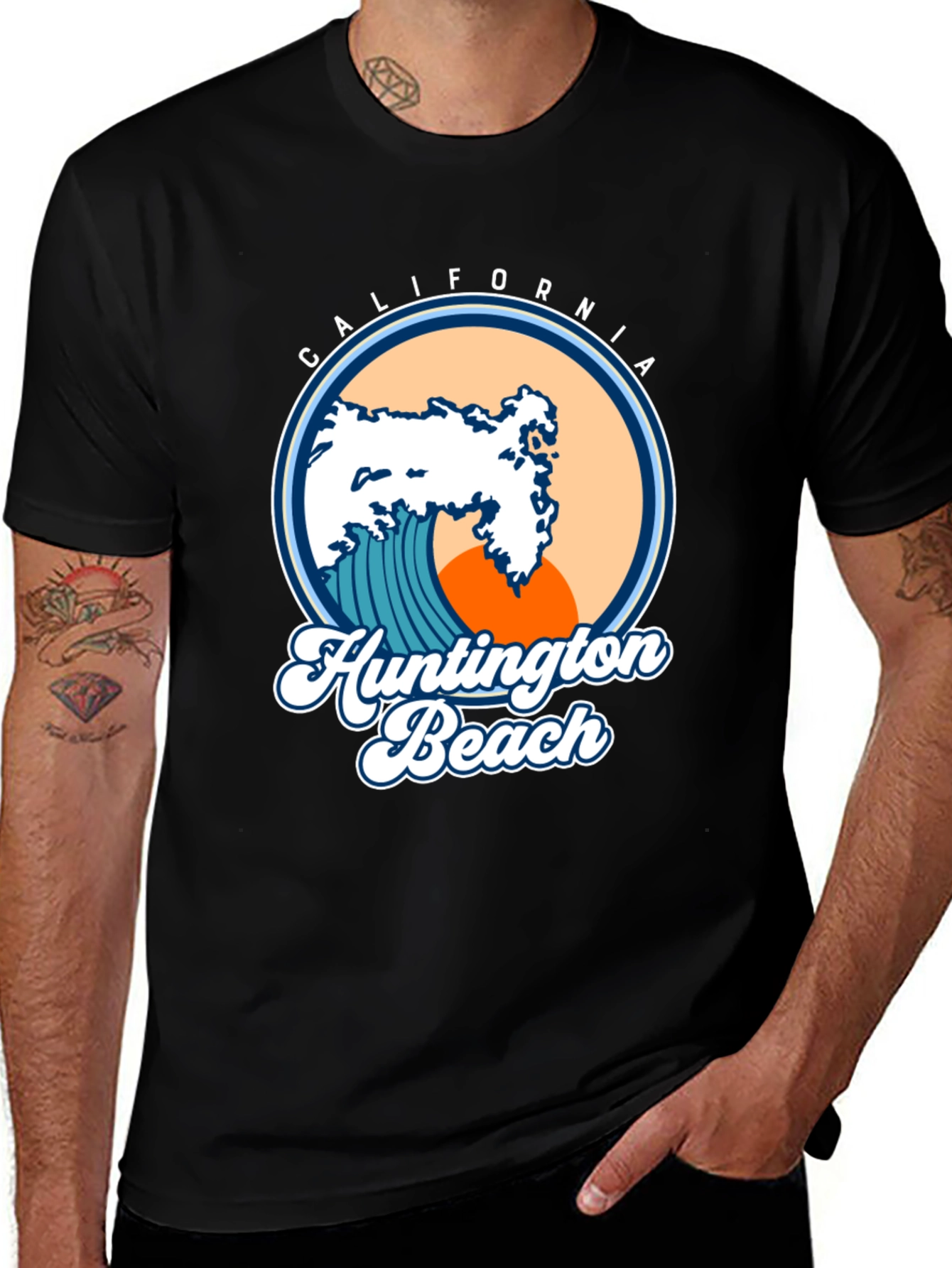 Variant 20 of Huntington Beach California Graphic Tee