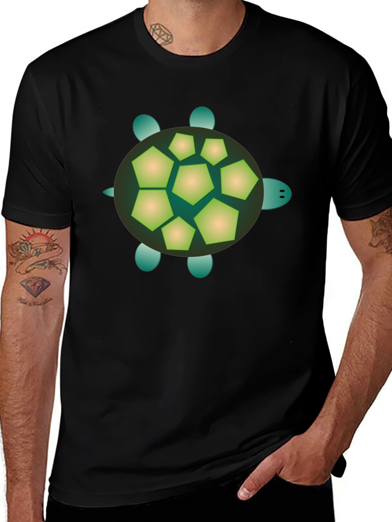 Variant 29 of Turtle Graphic Tee - Cool Casual Style