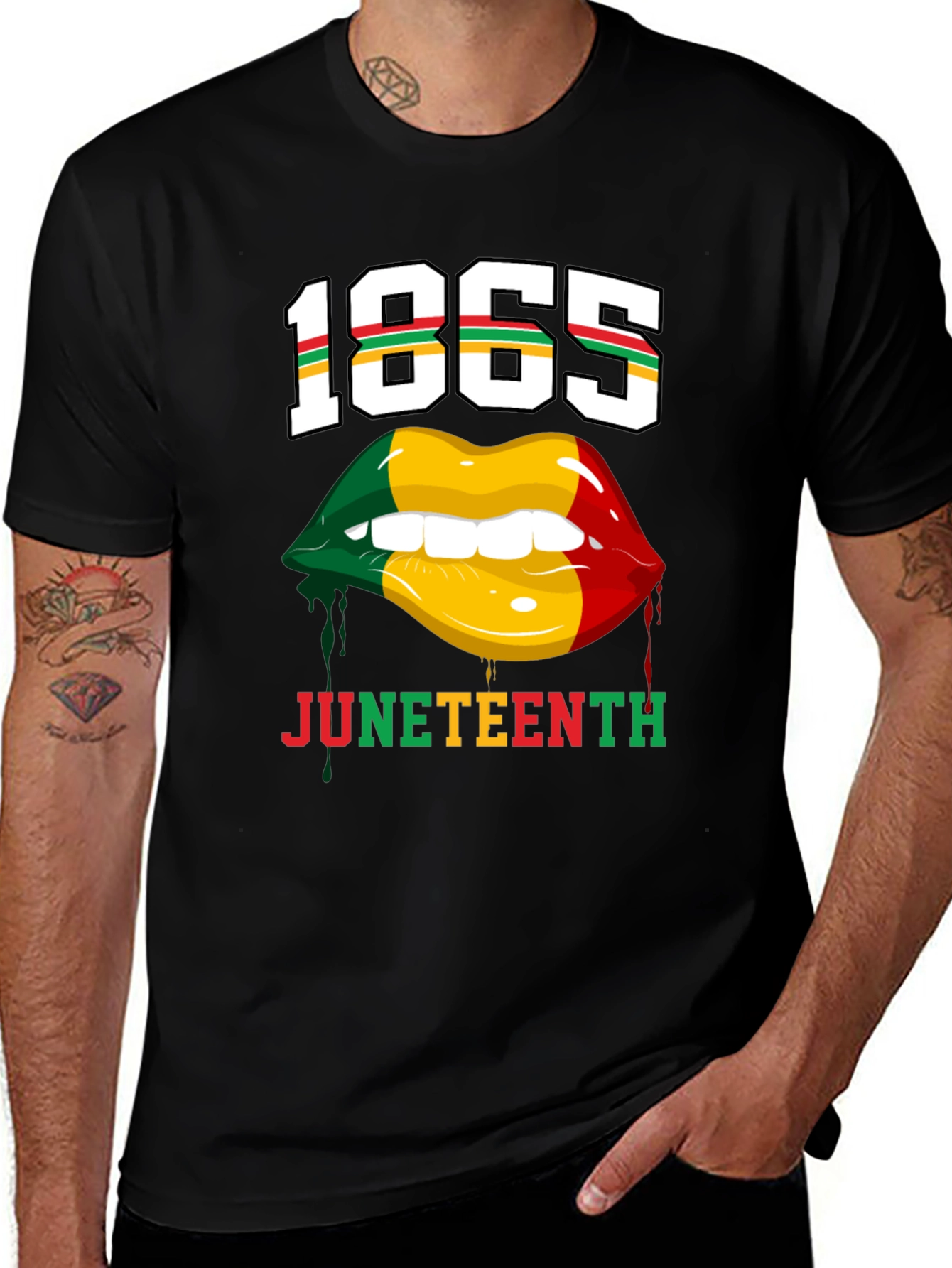 Juneteenth 1865 Lips Graphic T-Shirt