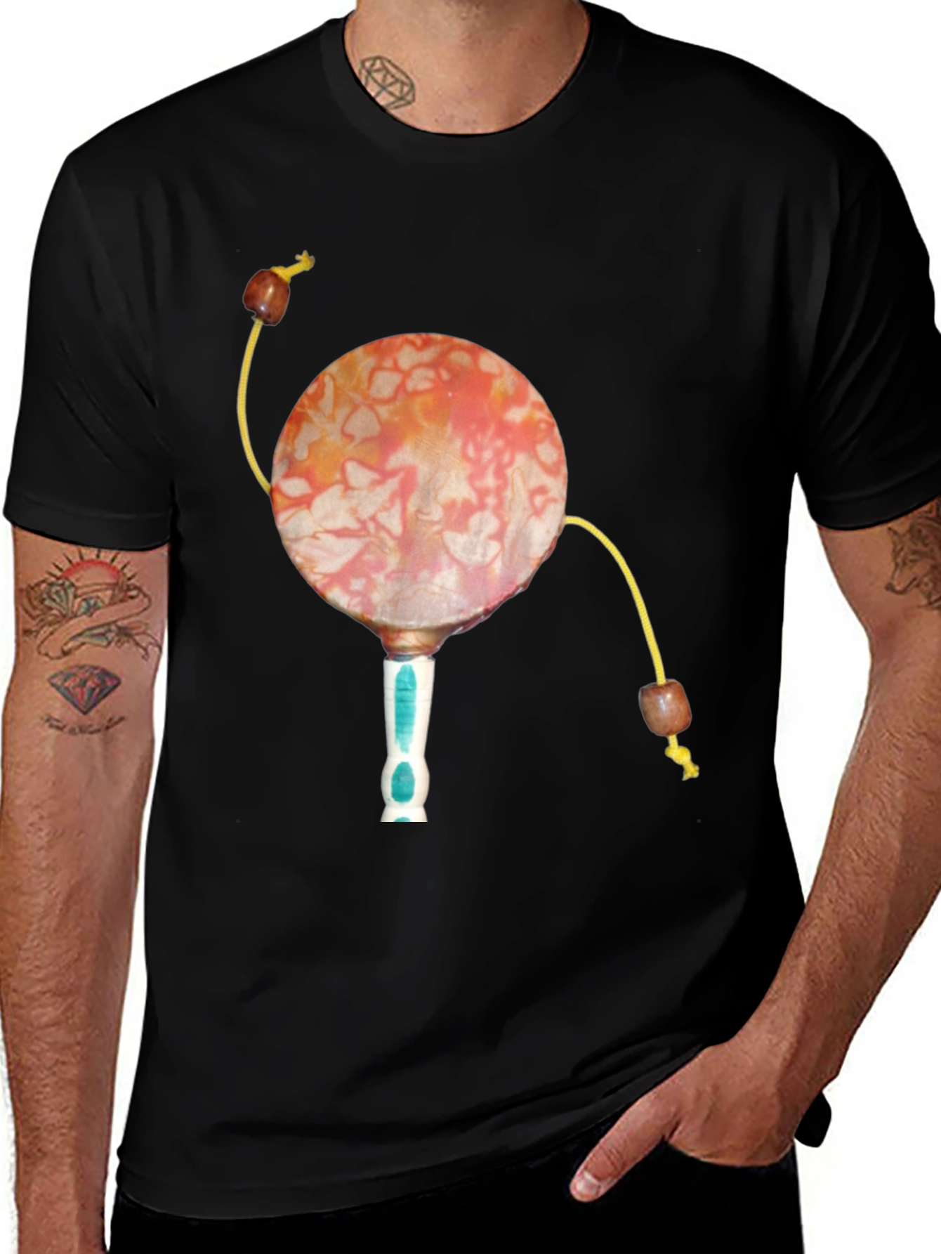 Novelty Drum Design T-Shirt