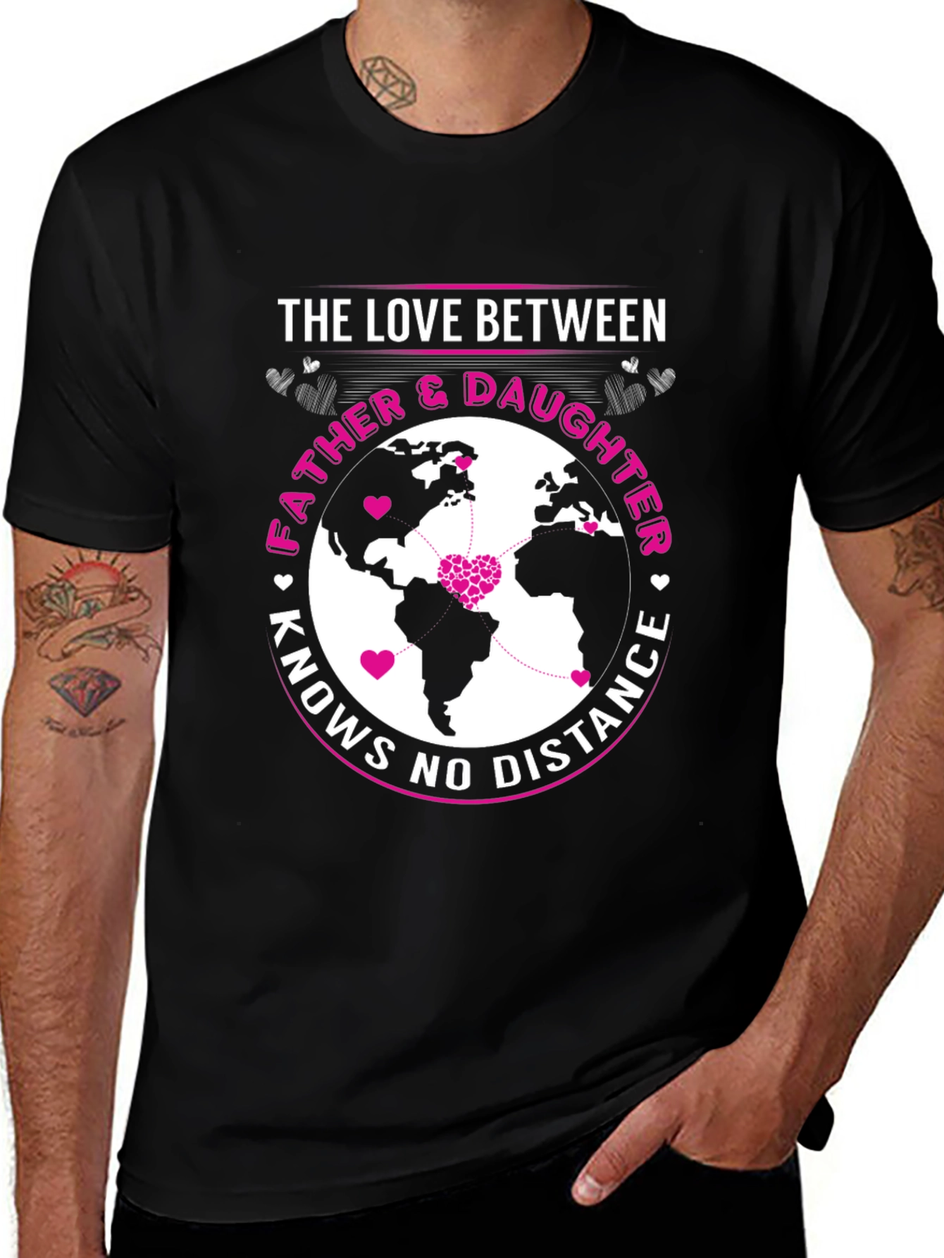 Father & Daughter Love Knows No Distance T-Shirt
