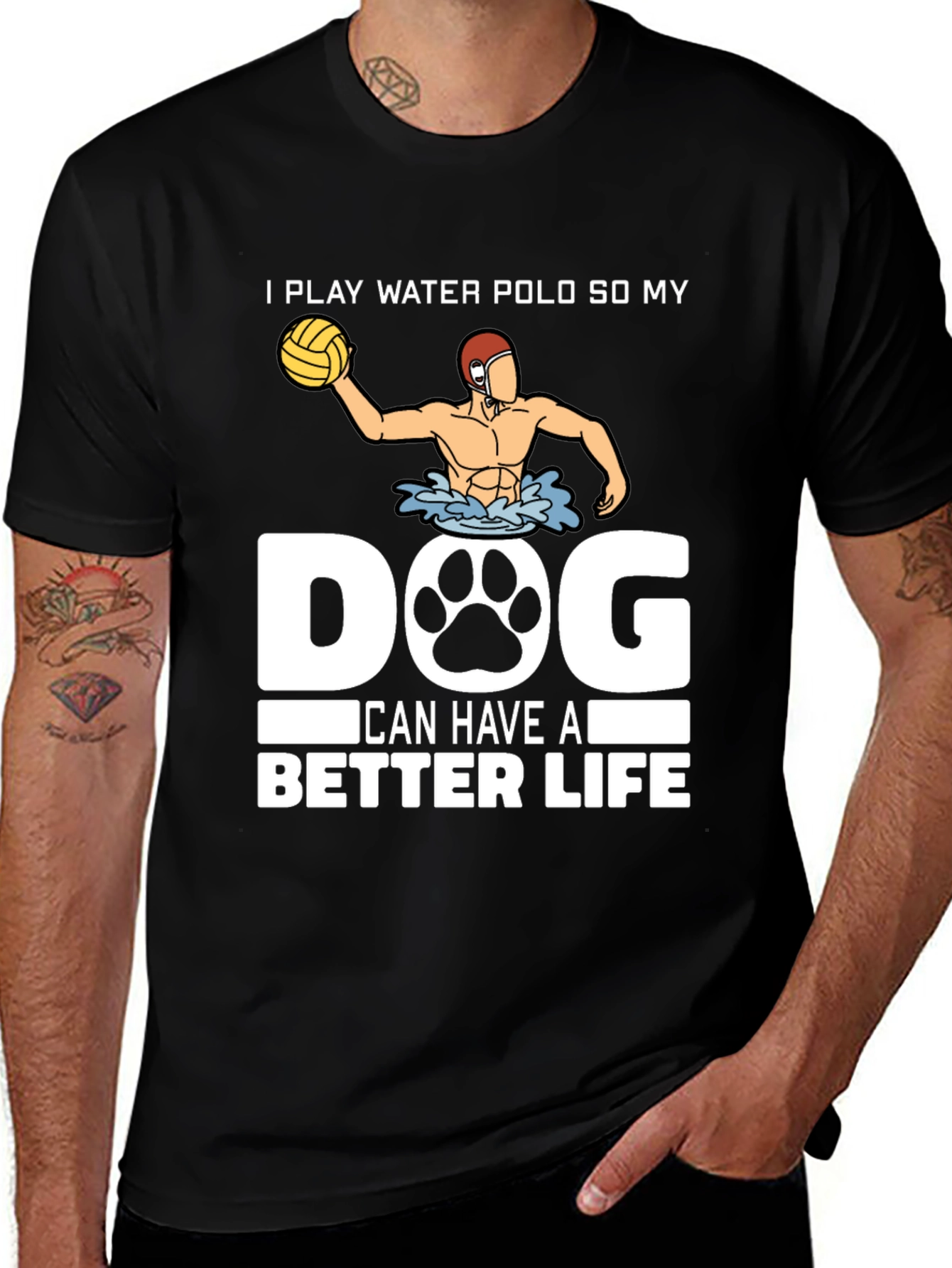Variant 28 of Water Polo Dog Lover T-Shirt