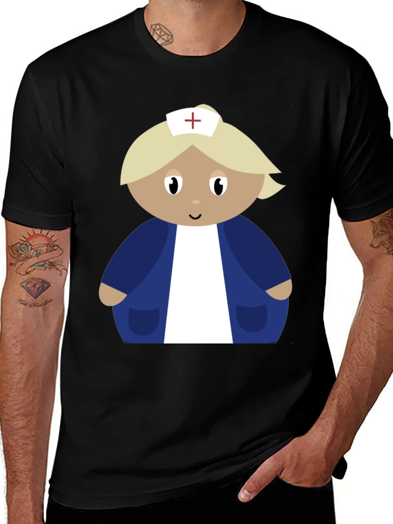 Variant 26 of Cartoon Nurse T-Shirt - Fun Apparel