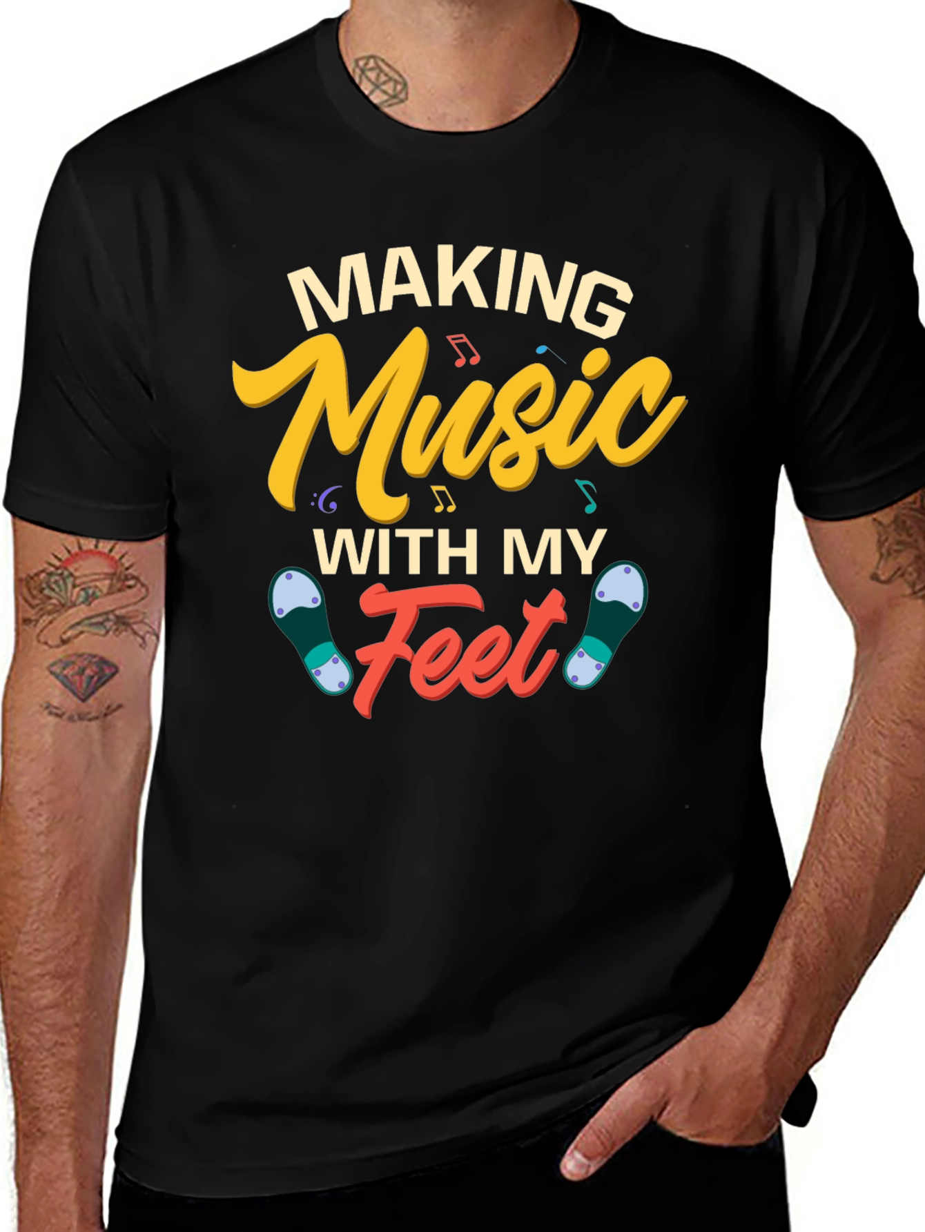 Variant 24 of Making Music With My Feet Graphic T-Shirt
