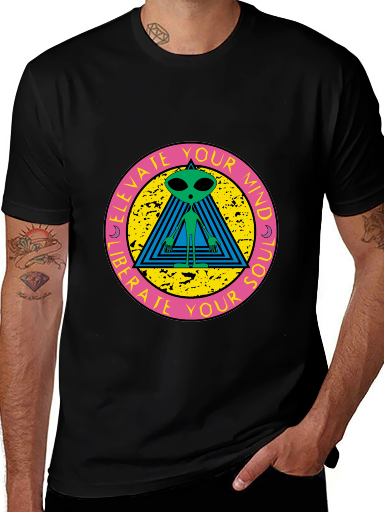 Variant 5 of Elevate Your Mind Alien T-Shirt