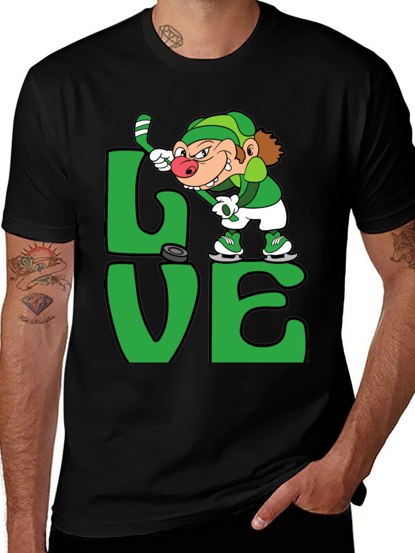 Variant 21 of Hockey Leprechaun Graphic T-Shirt