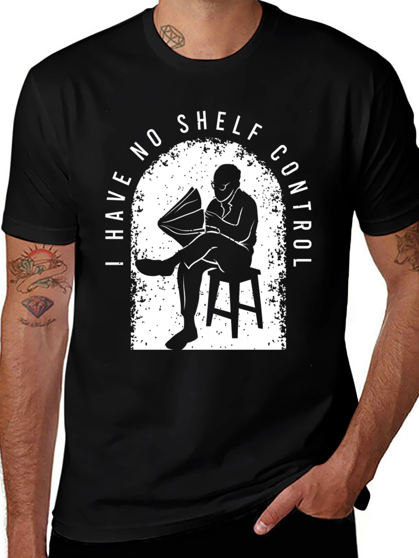 Variant 8 of I Have No Shelf Control T-Shirt