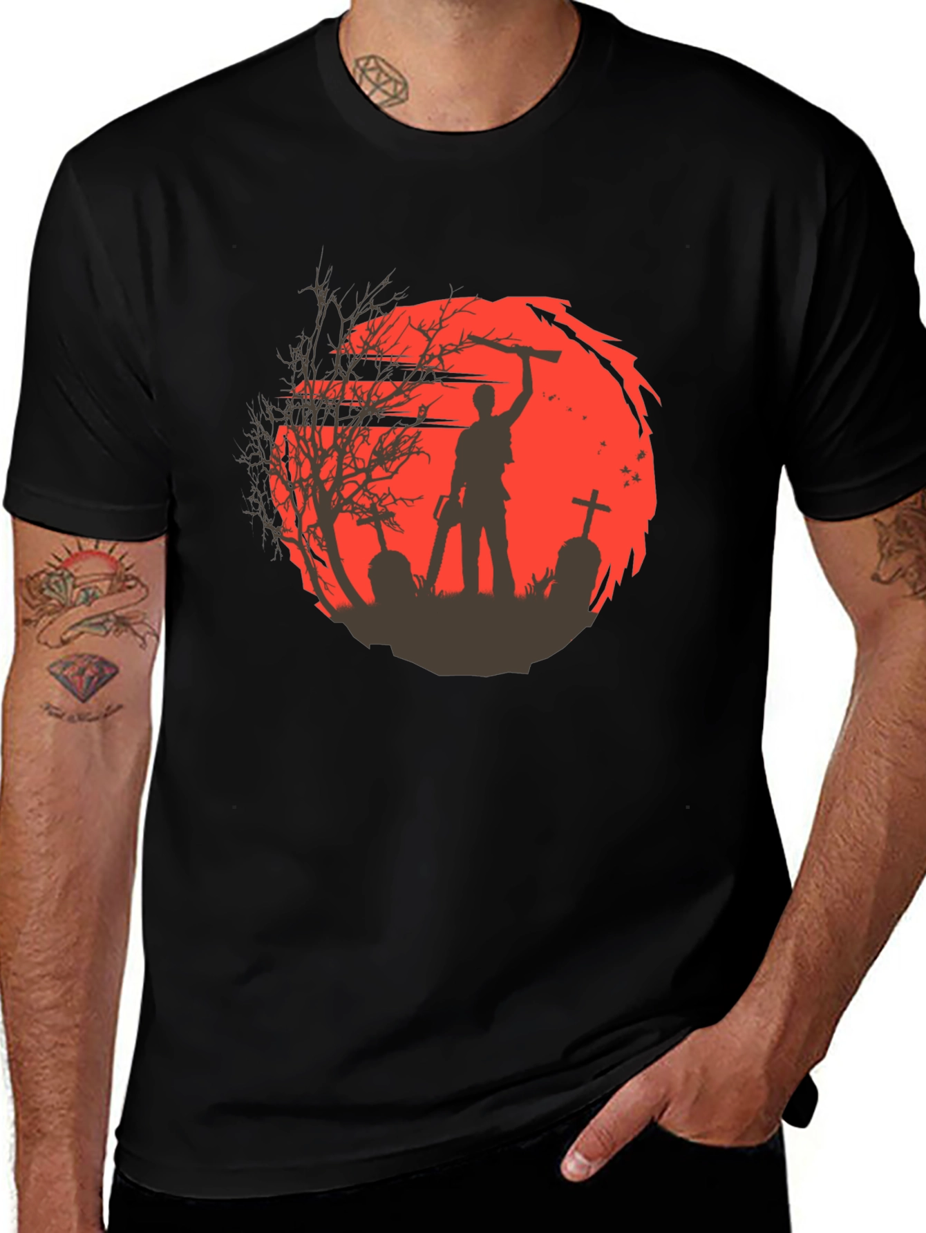 Evil Dead T-Shirt - Ash Silhouette