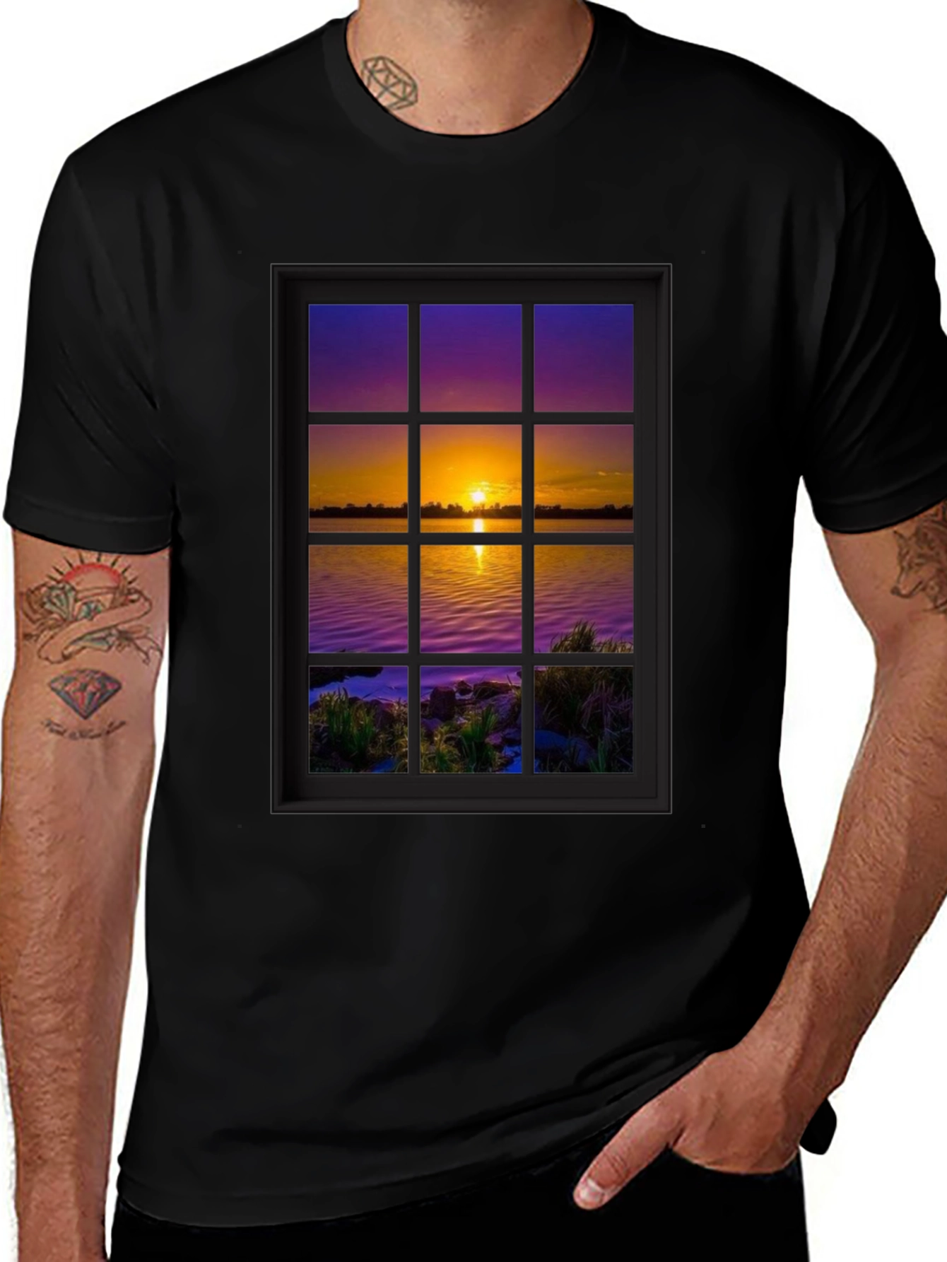 Variant 10 of Scenic Window View Graphic Tee