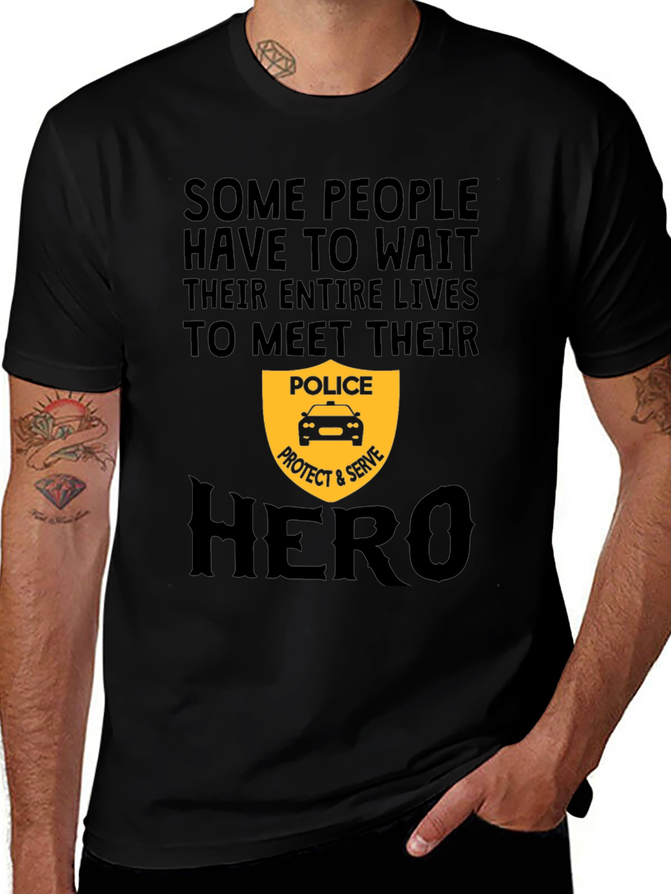 Police Hero T-Shirt - Protect and Serve