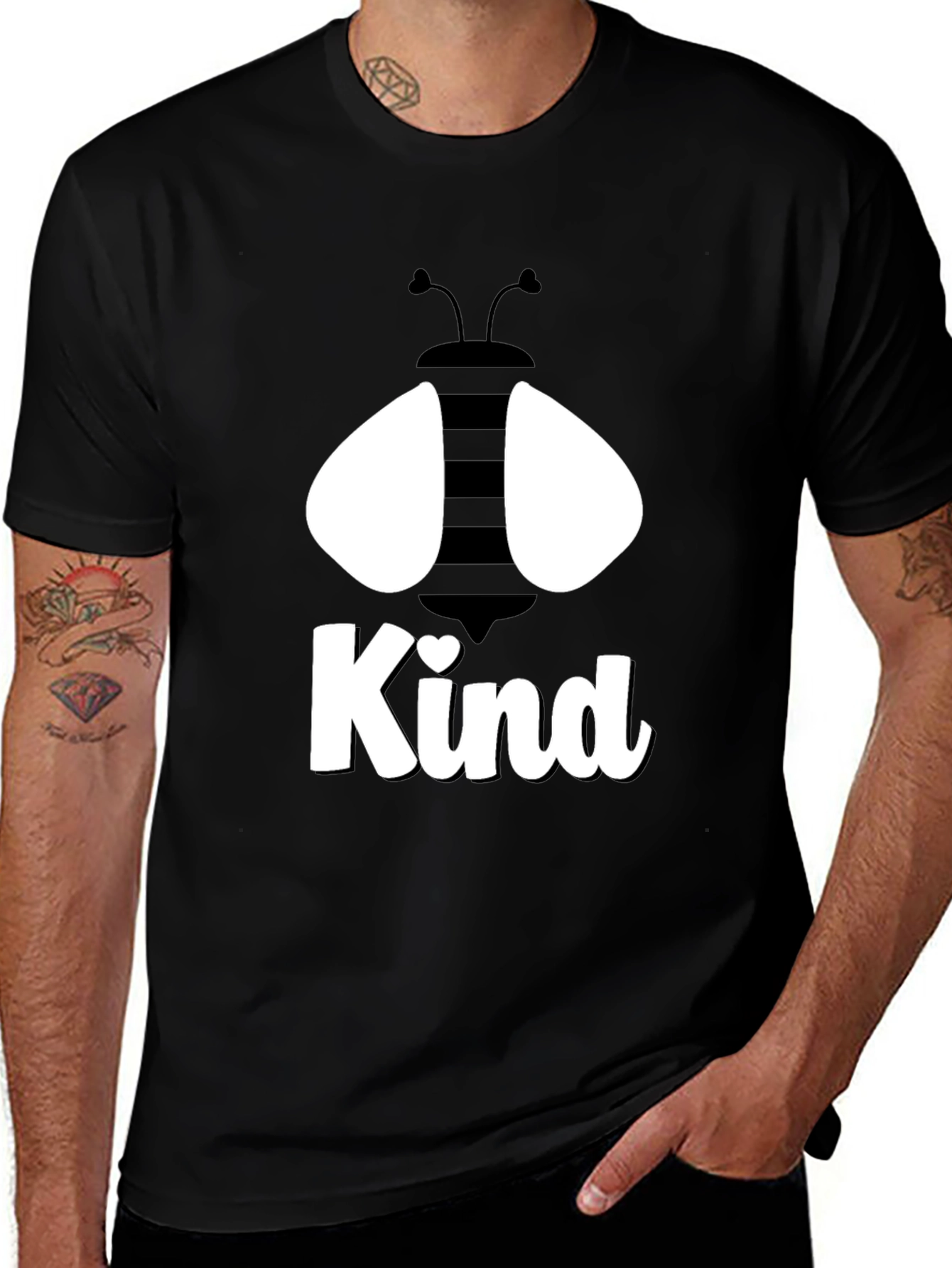 Variant 20 of Be Kind Black Graphic Tee