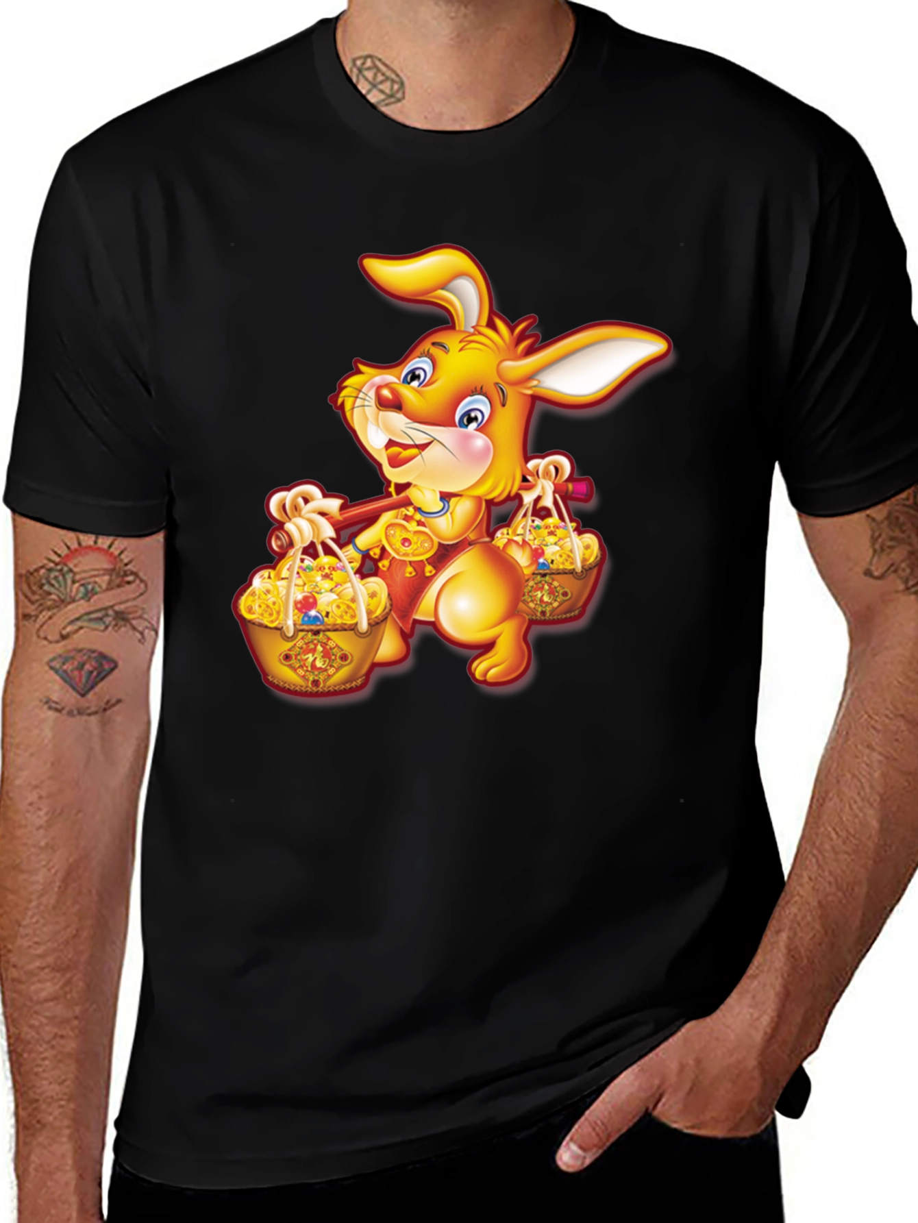 Variant 7 of Festive Rabbit Graphic Tee