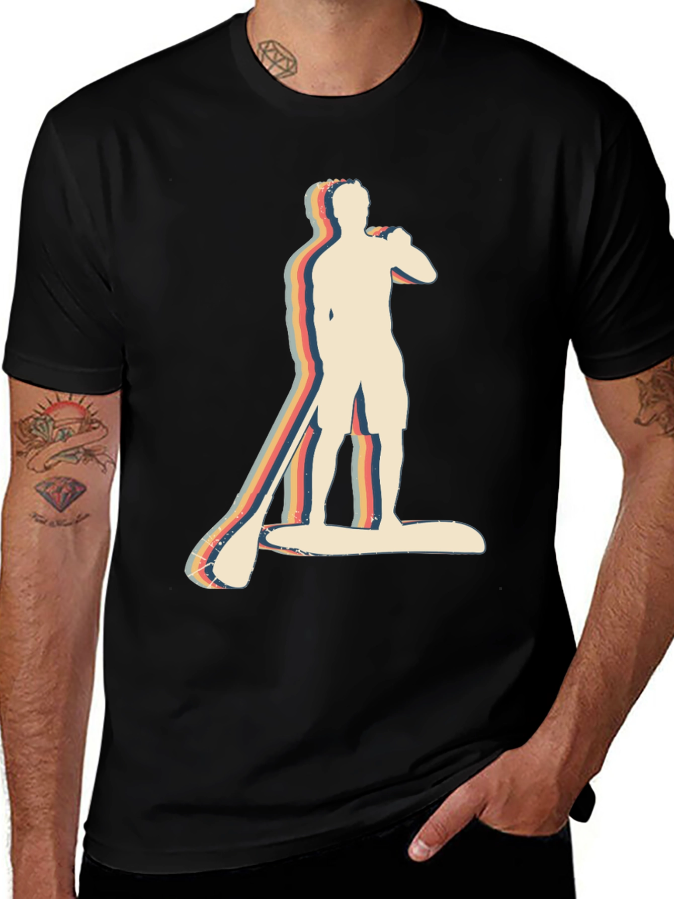 Variant 28 of Retro Paddleboard T-Shirt