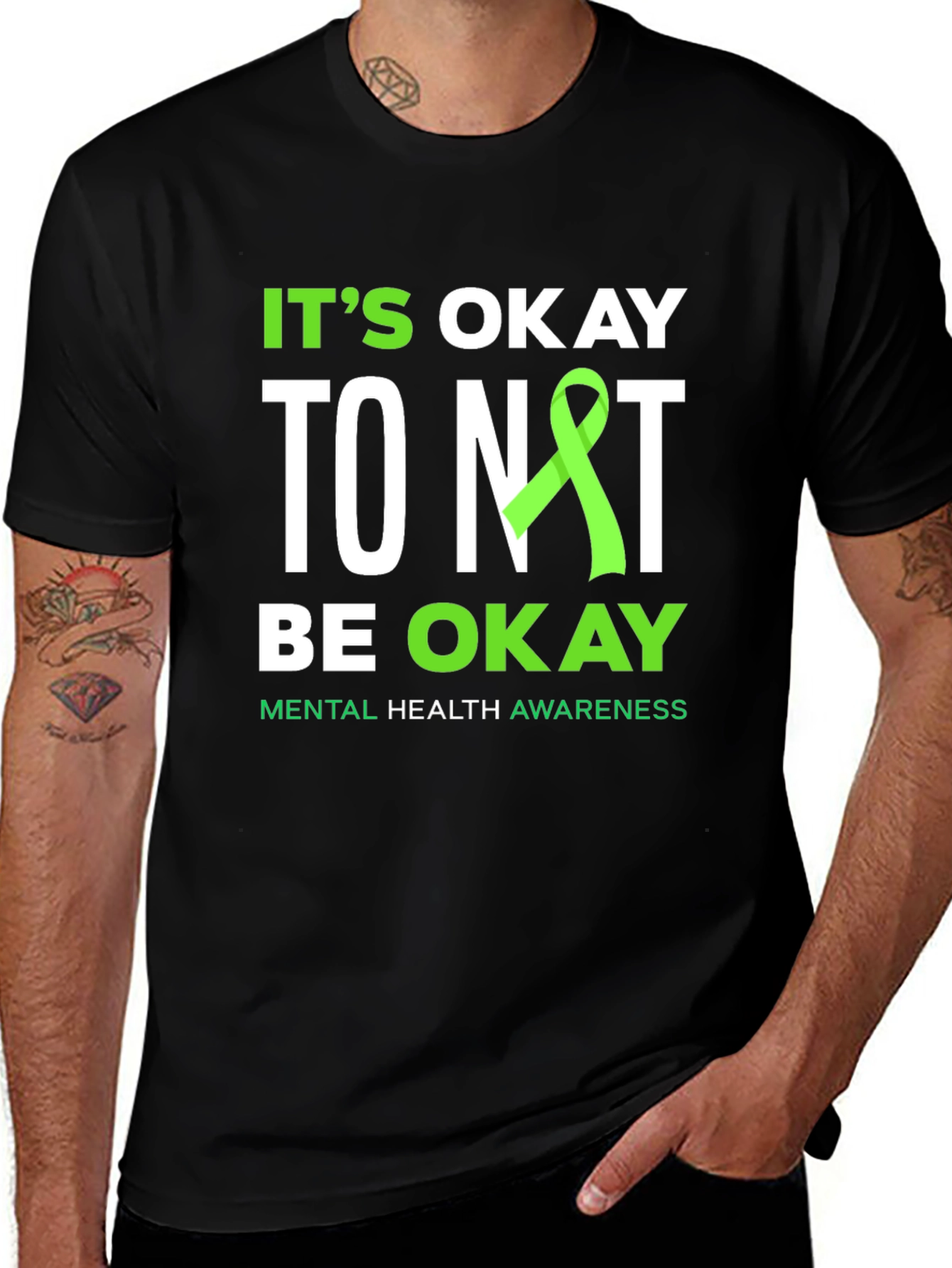 Variant 30 of Mental Health Awareness T-Shirt - It's Okay To Not Be Okay