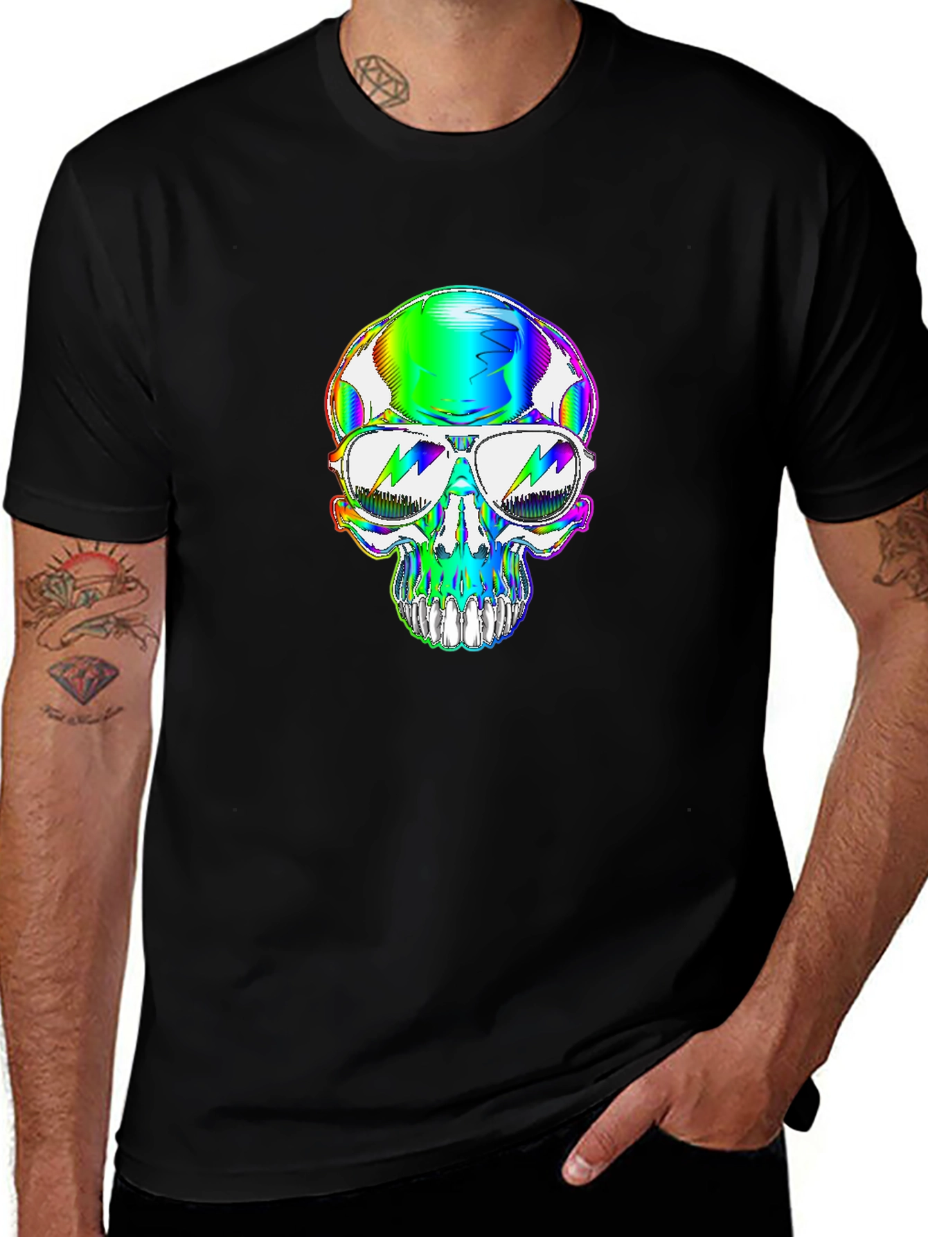 Skull T-Shirt with Sunglasses