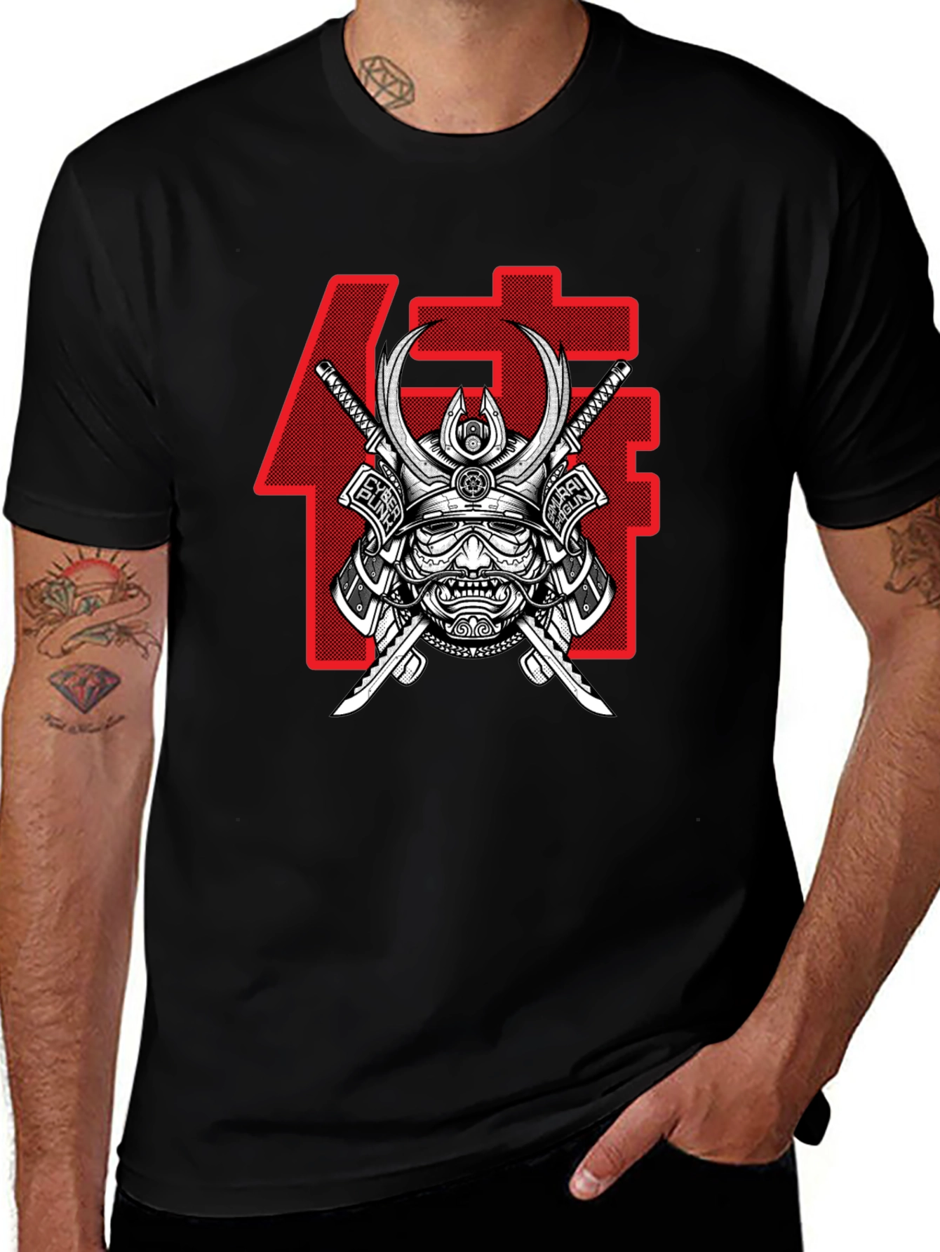 Variant 4 of Samurai Warrior Graphic Tee