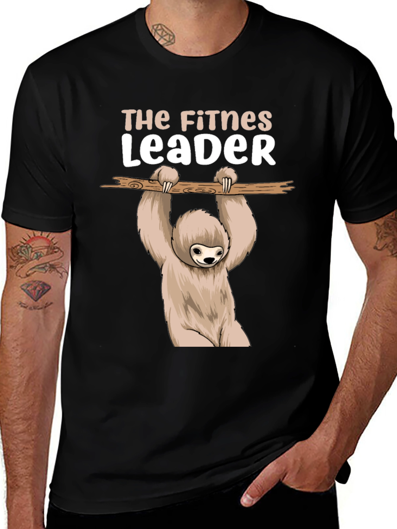 Variant 25 of The Fitness Leader Sloth T-Shirt