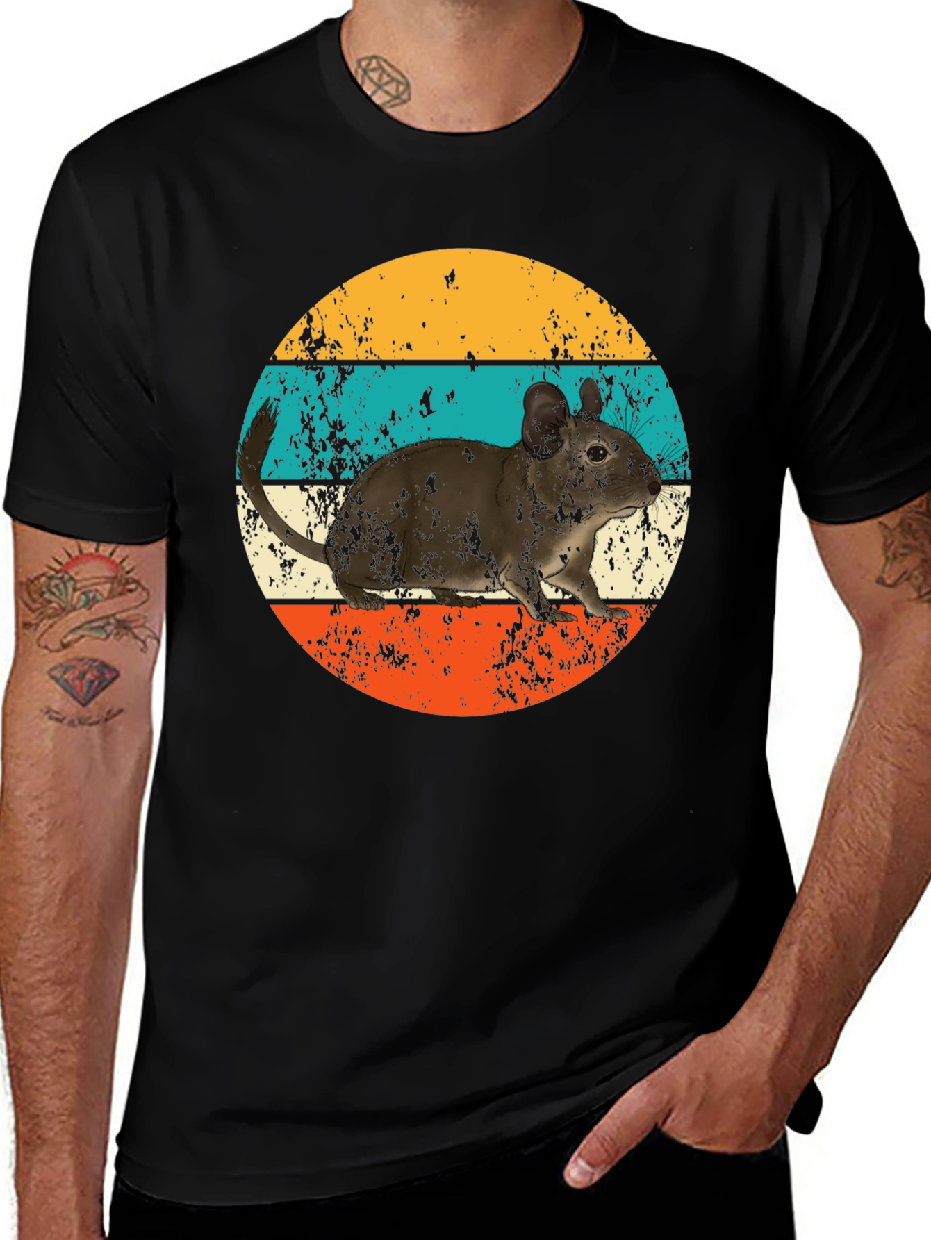Variant 10 of Vintage Style Chinchilla T-Shirt