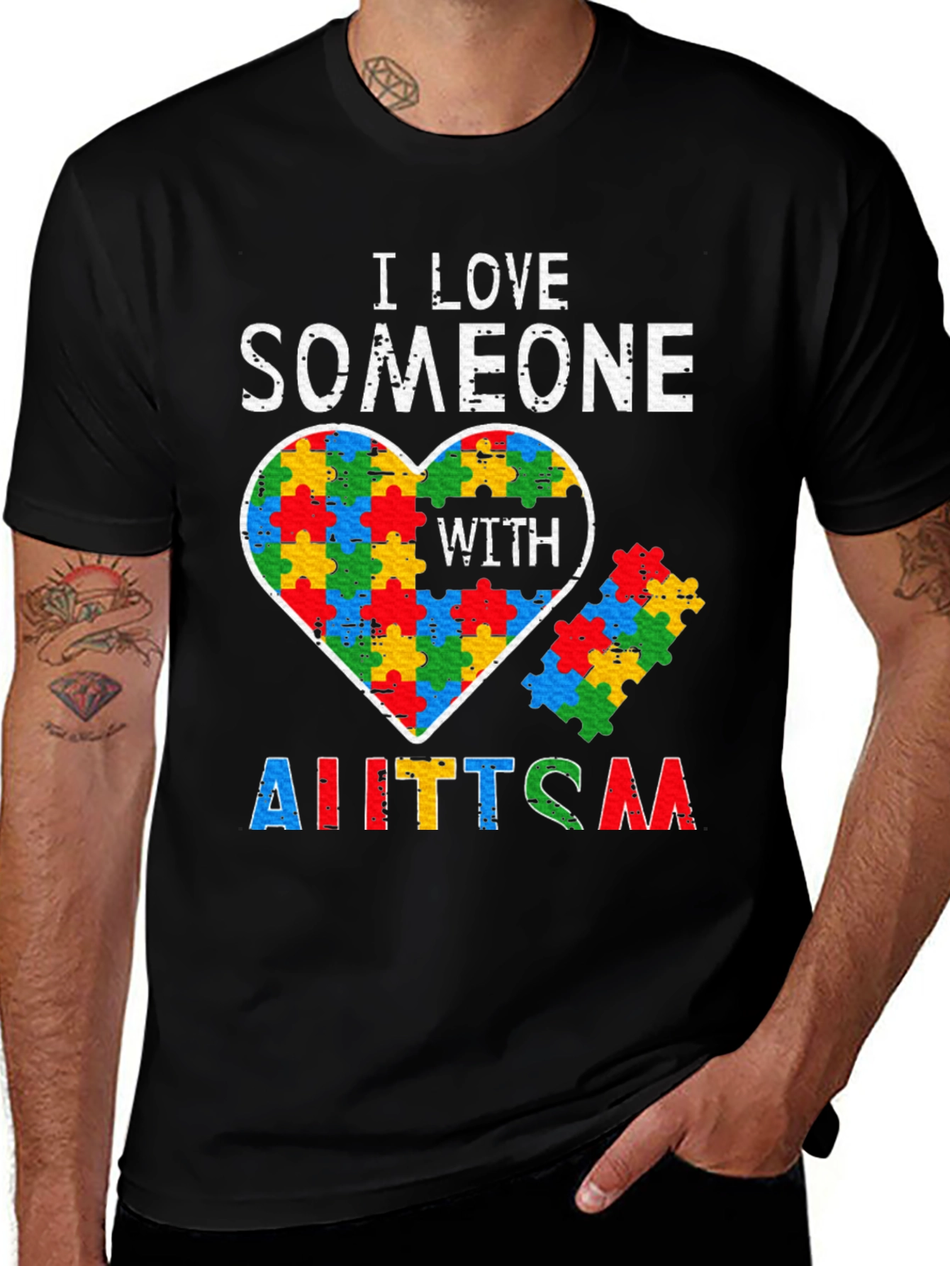 Autism Awareness Puzzle Heart T-Shirt