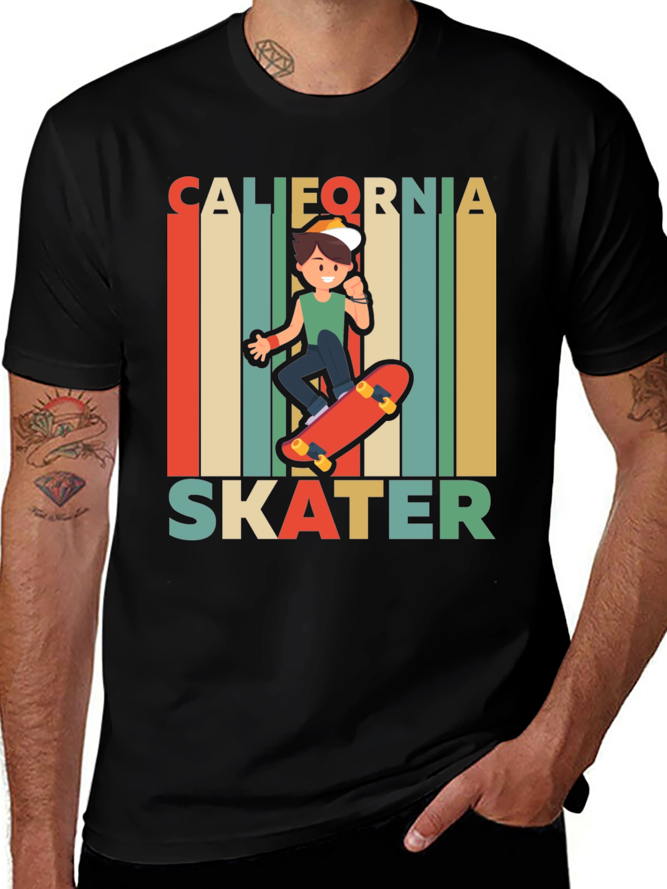 Variant 29 of California Skater Graphic T-Shirt