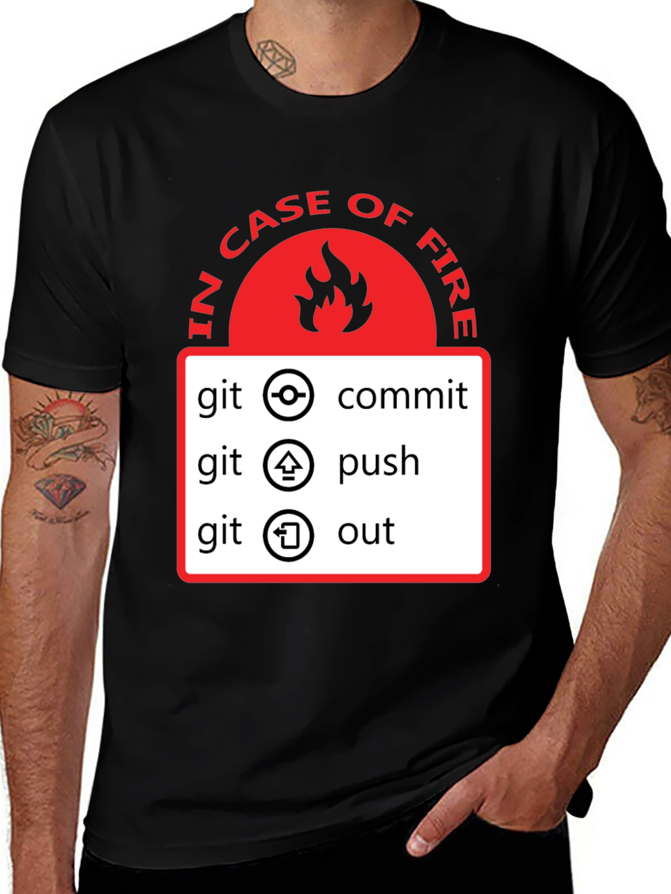 Variant 10 of In Case of Fire Git T-Shirt