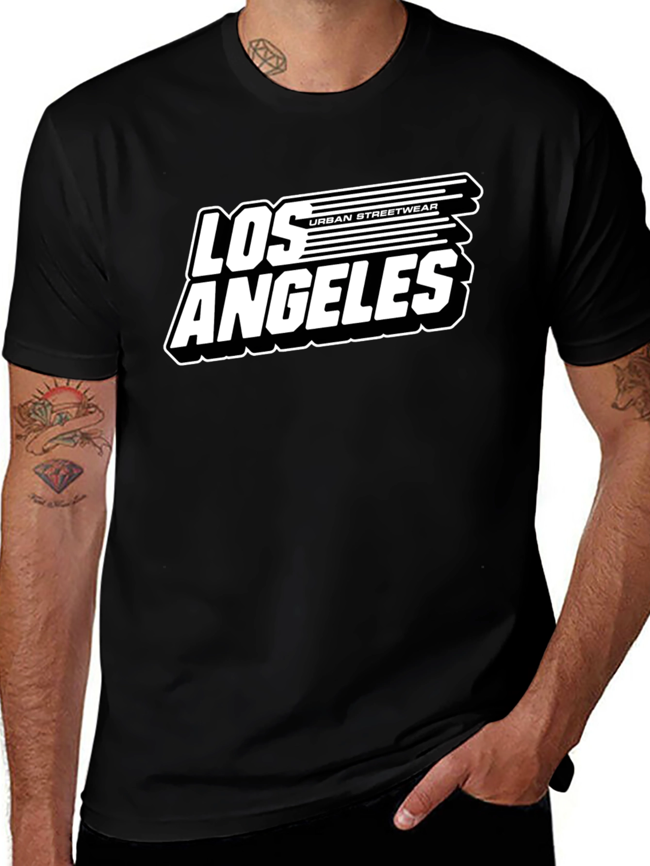 Variant 24 of Los Angeles Urban Streetwear Black T-Shirt