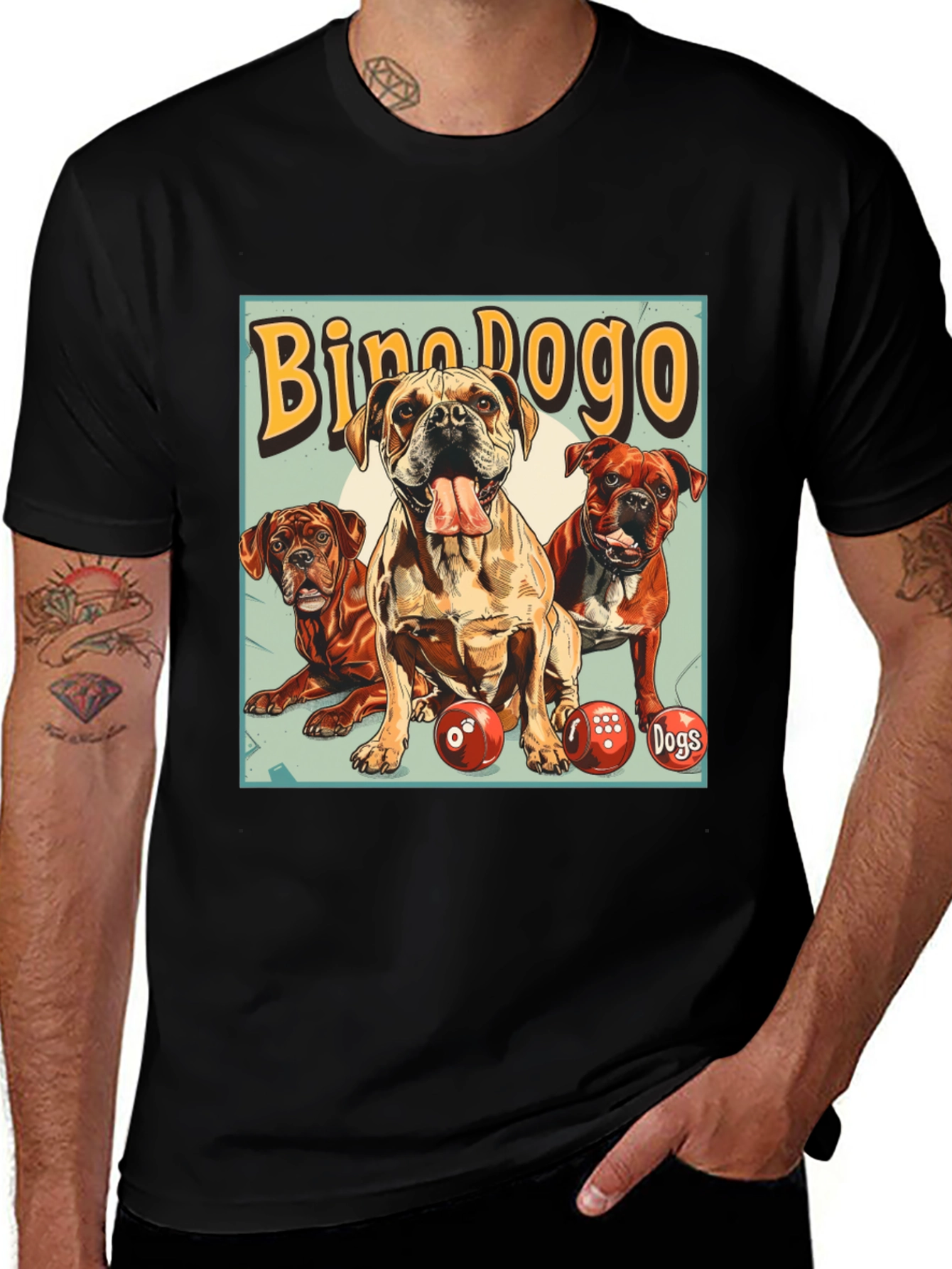 Variant 19 of Bino Dogo Dogs Graphic T-Shirt