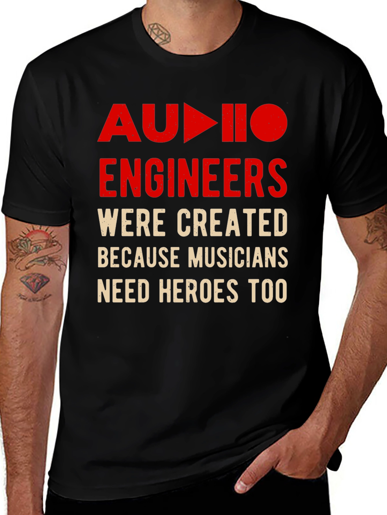 Variant 12 of Audio Engineers Hero T-Shirt