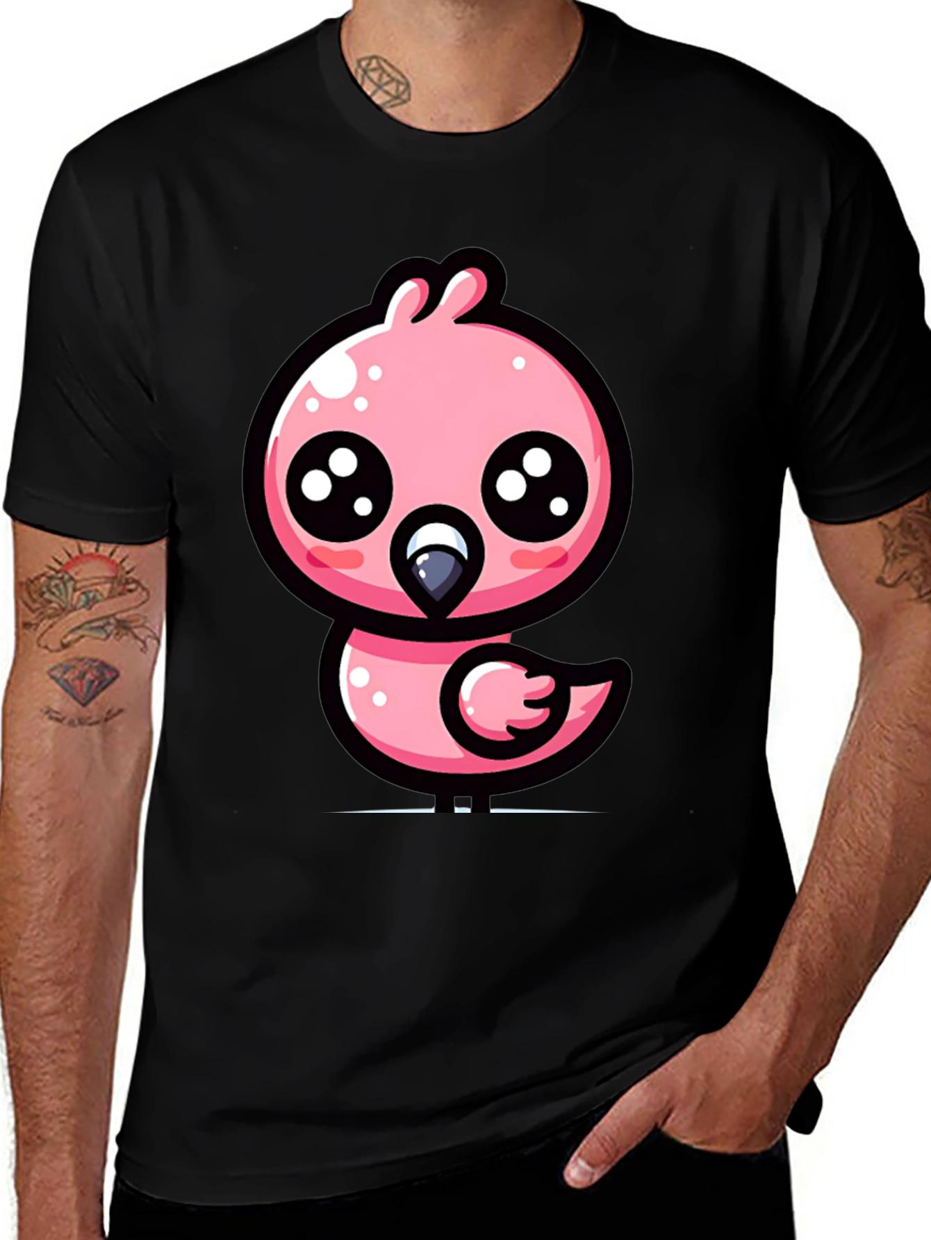 Variant 19 of Cute Cartoon Bird Graphic Tee
