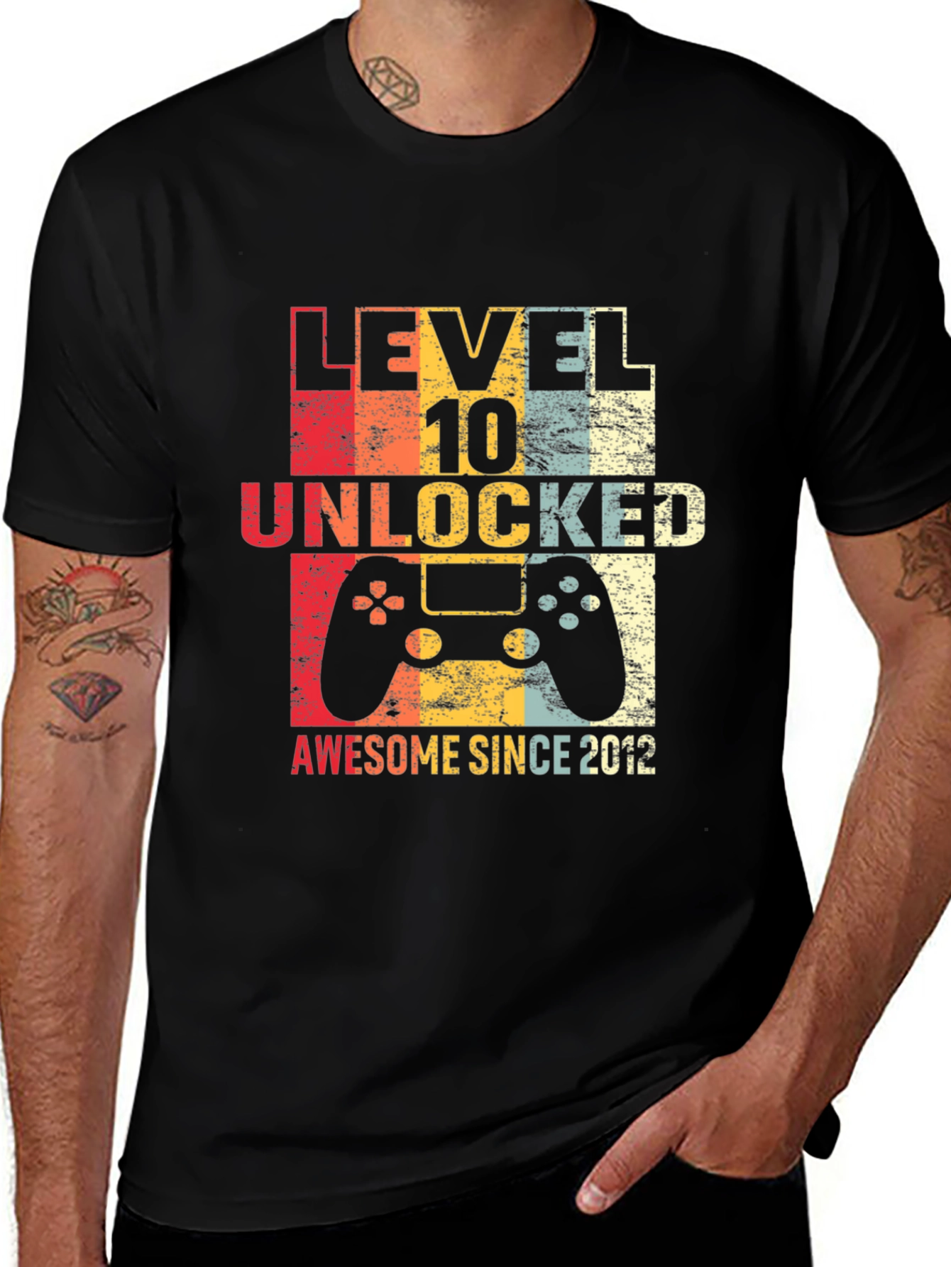 Level 10 Unlocked Awesome Since 2012 T-Shirt
