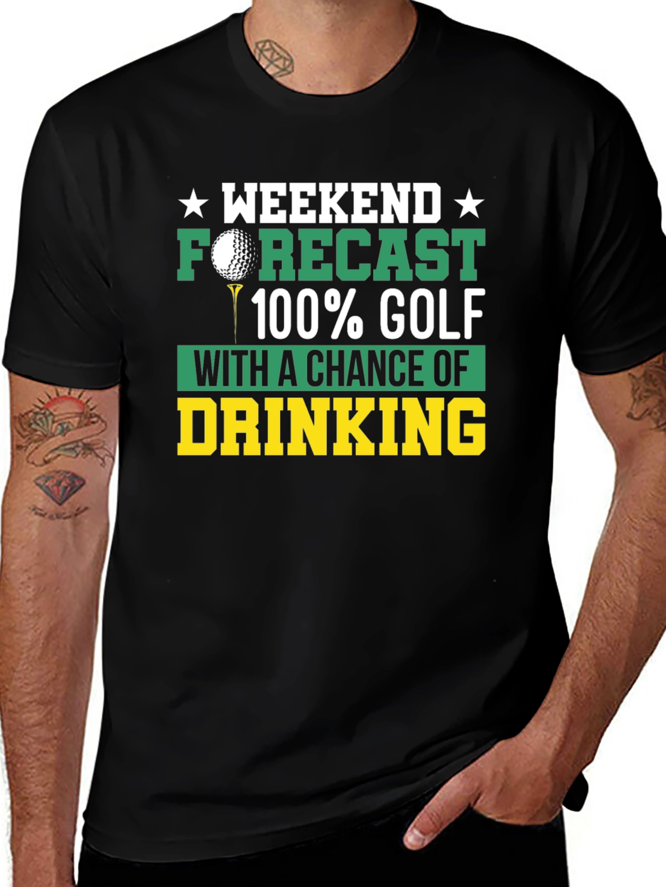 Variant 16 of Weekend Forecast Golf T-Shirt