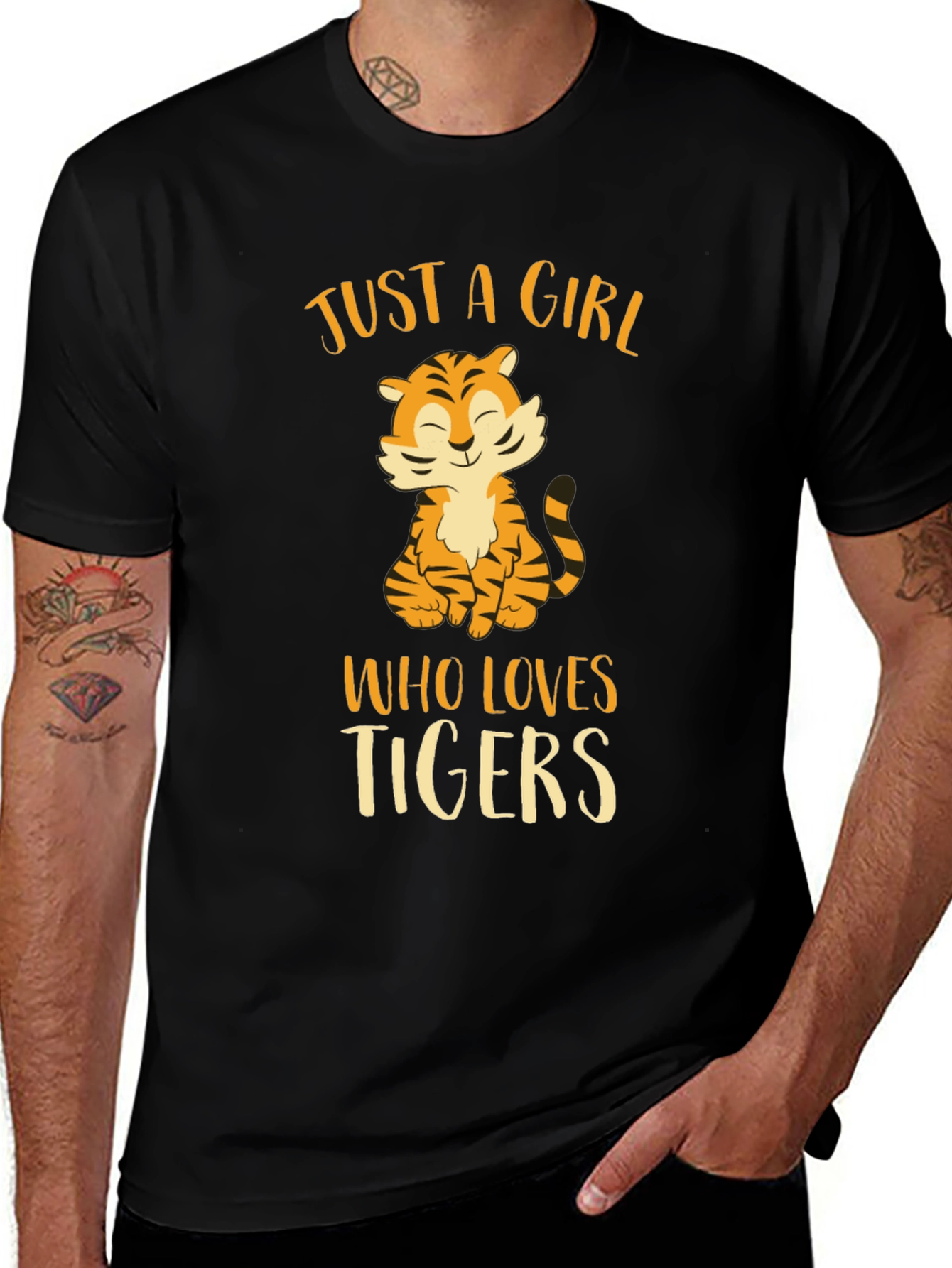 Variant 18 of Just a Girl Who Loves Tigers T-Shirt