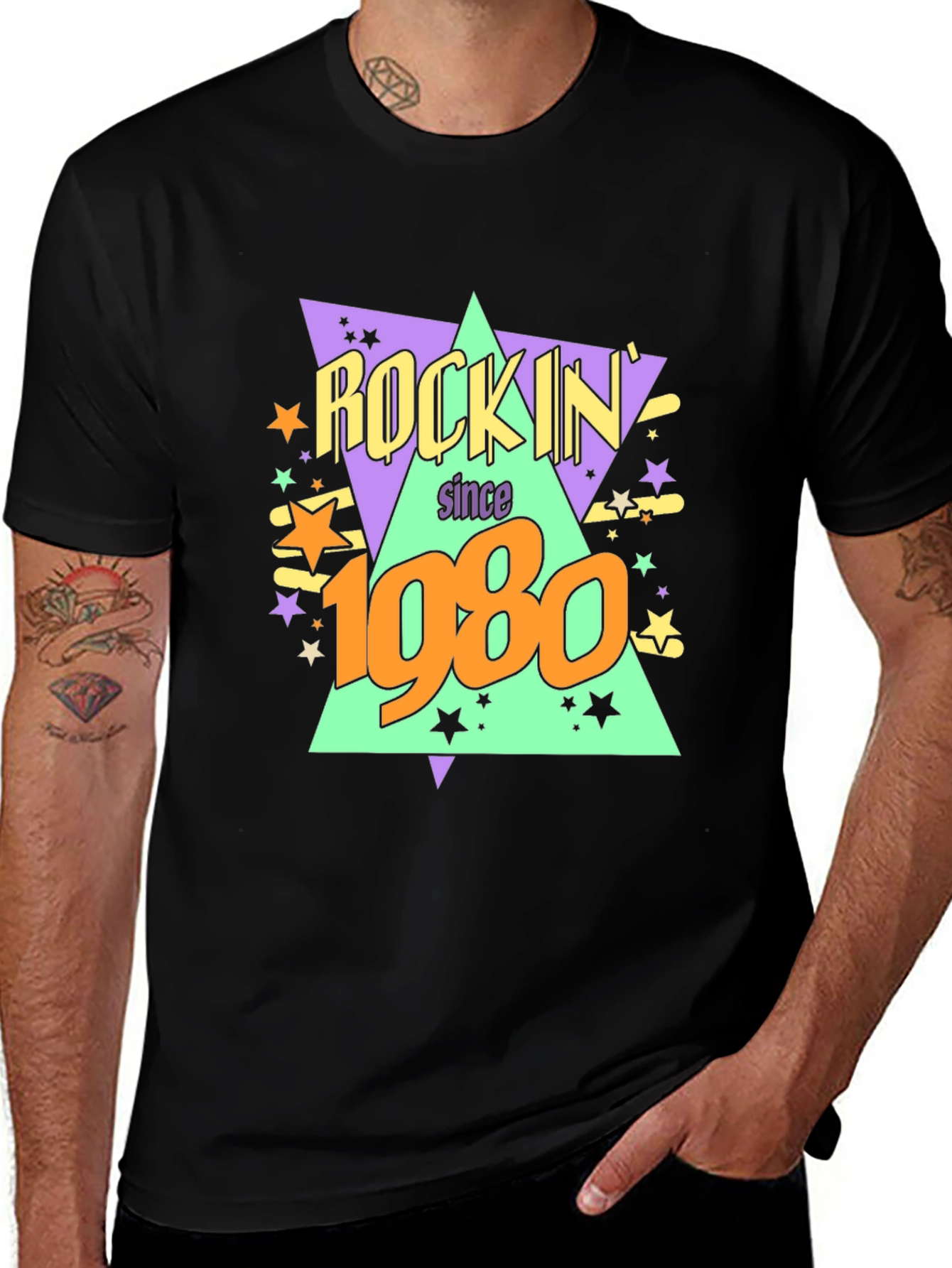 Variant 27 of Rockin' Since 1980 Graphic T-Shirt