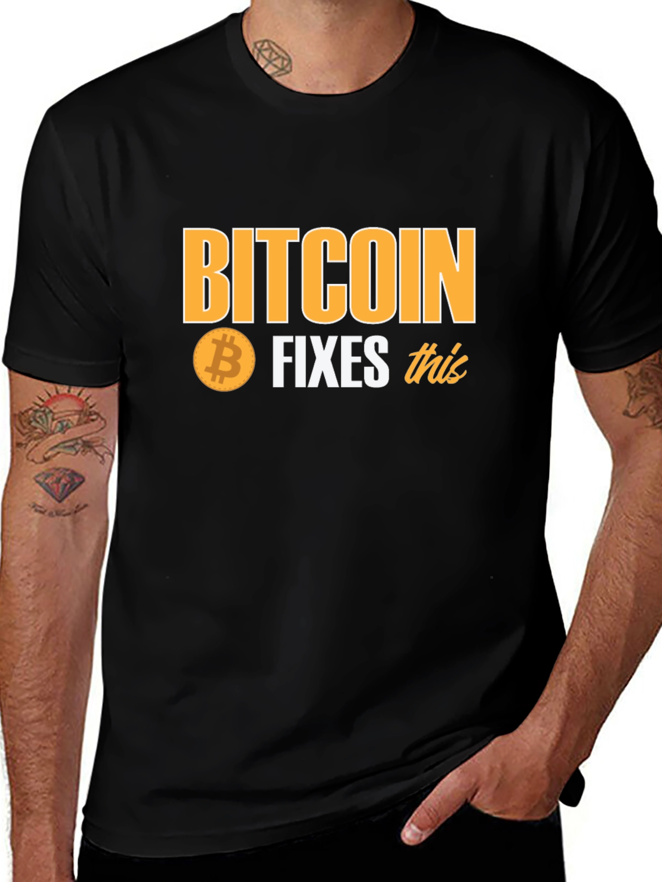 Bitcoin Fixes This Black T-Shirt