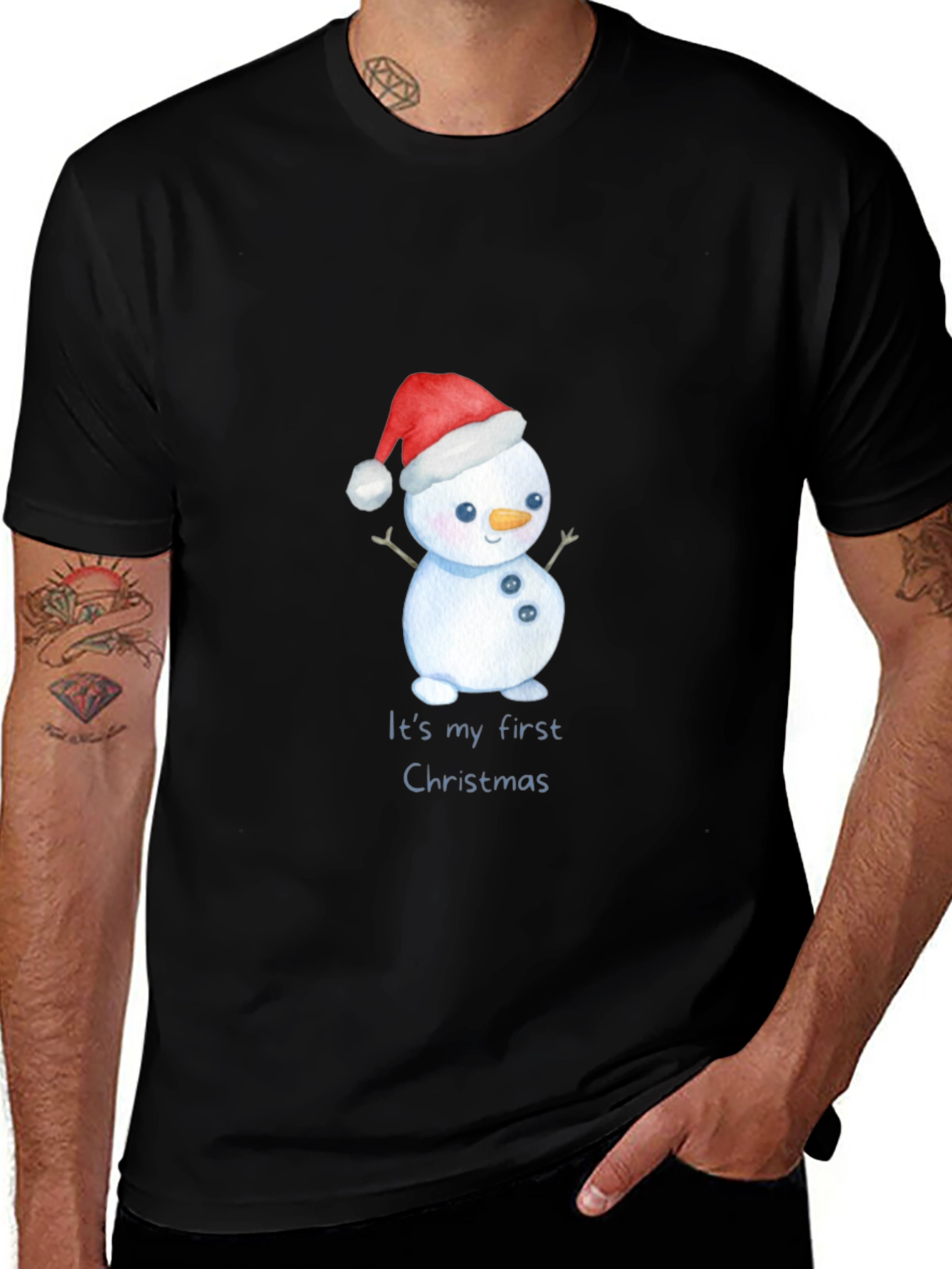 First Christmas Snowman T-Shirt - Holiday Apparel