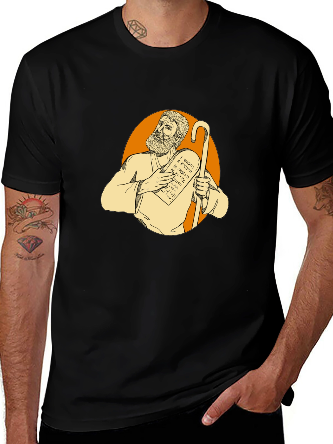 Moses Graphic T-Shirt - Biblical Humor